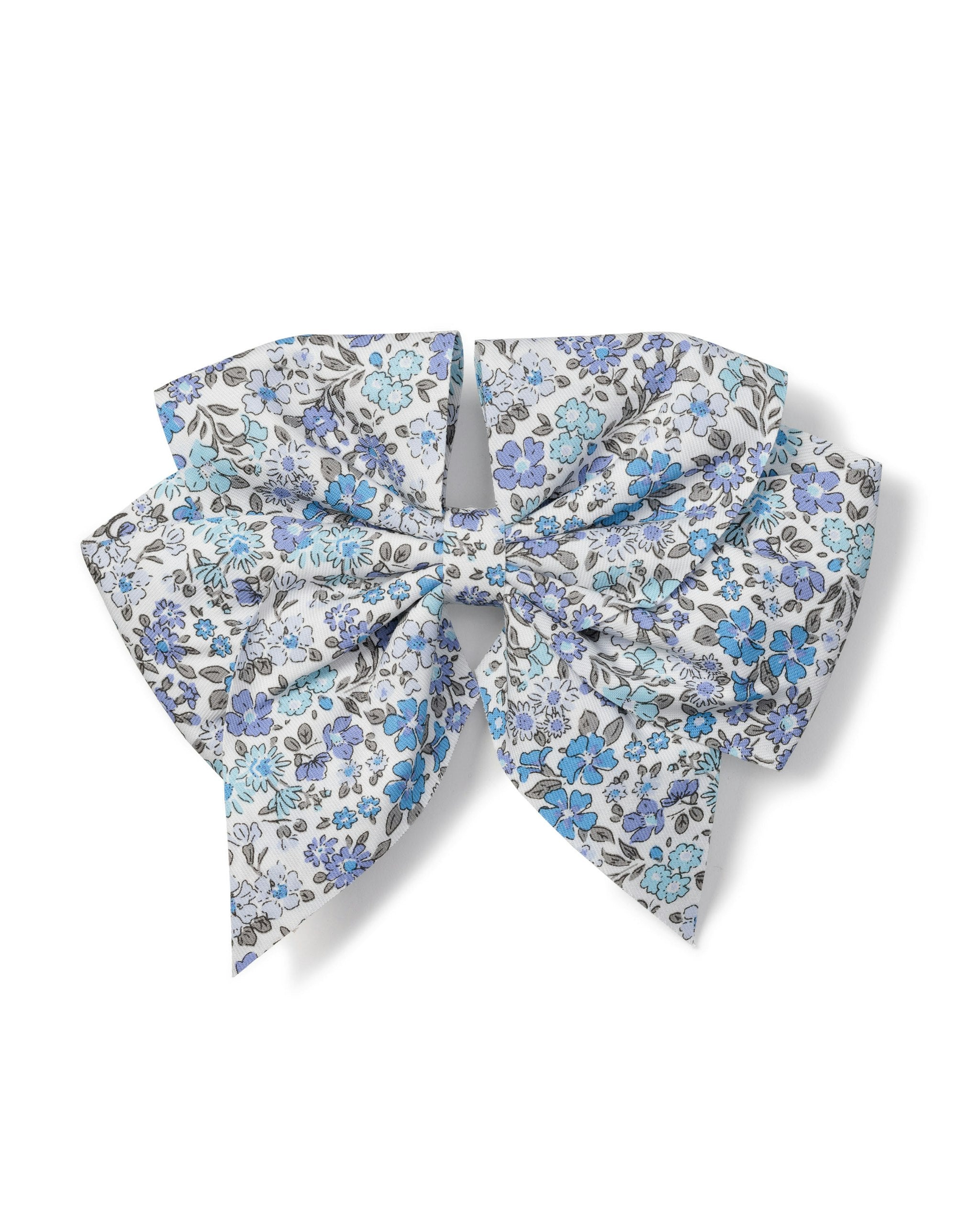 Girl's Hair Bow in Fleur D'Azur