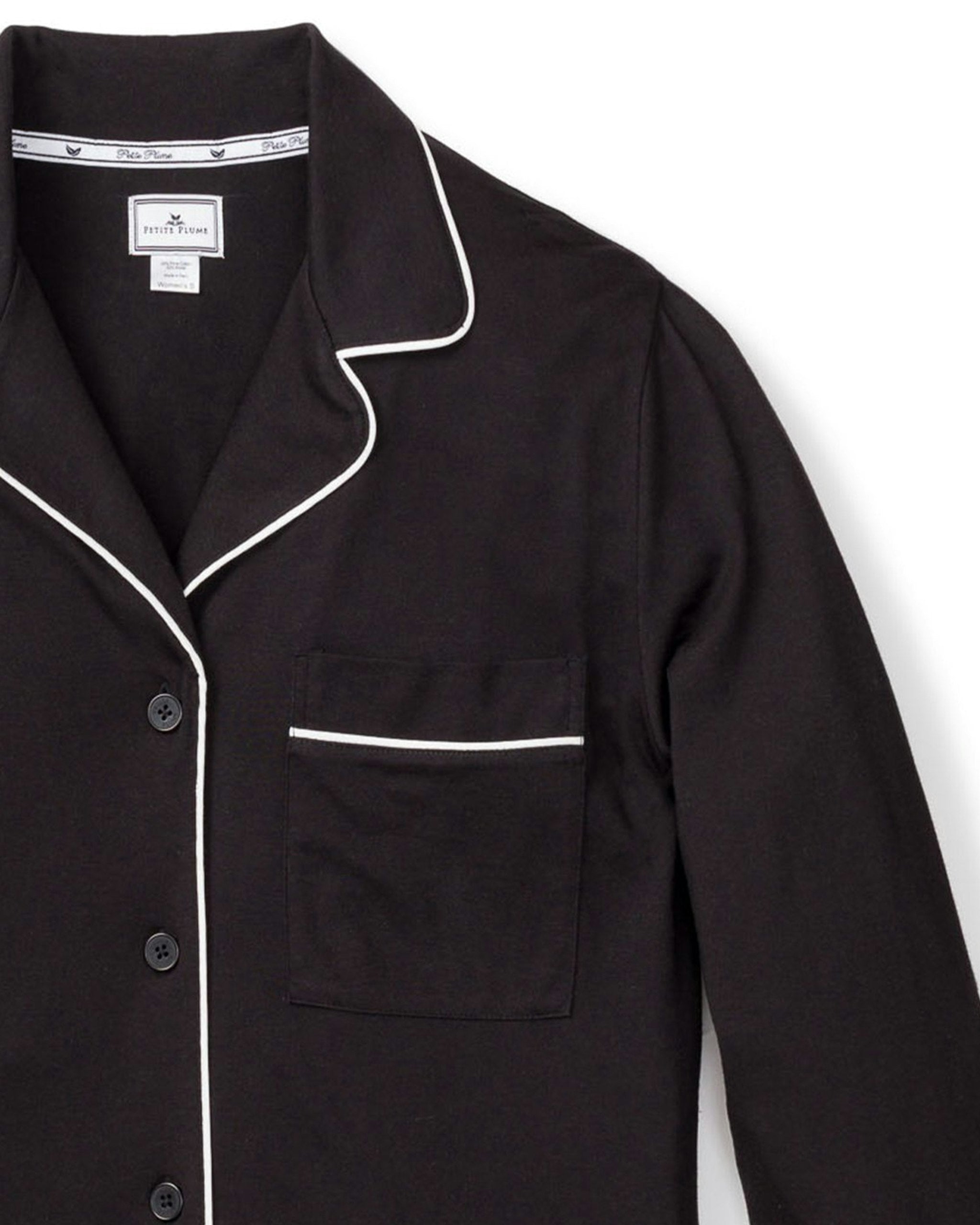 Women's Pima Nightshirt in Black