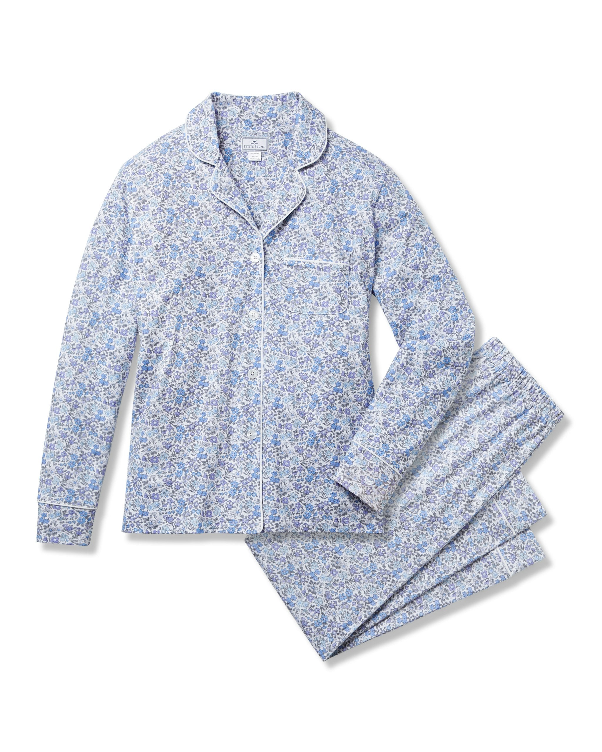 Women's Pima Pajama Set in Fleur d'Azur