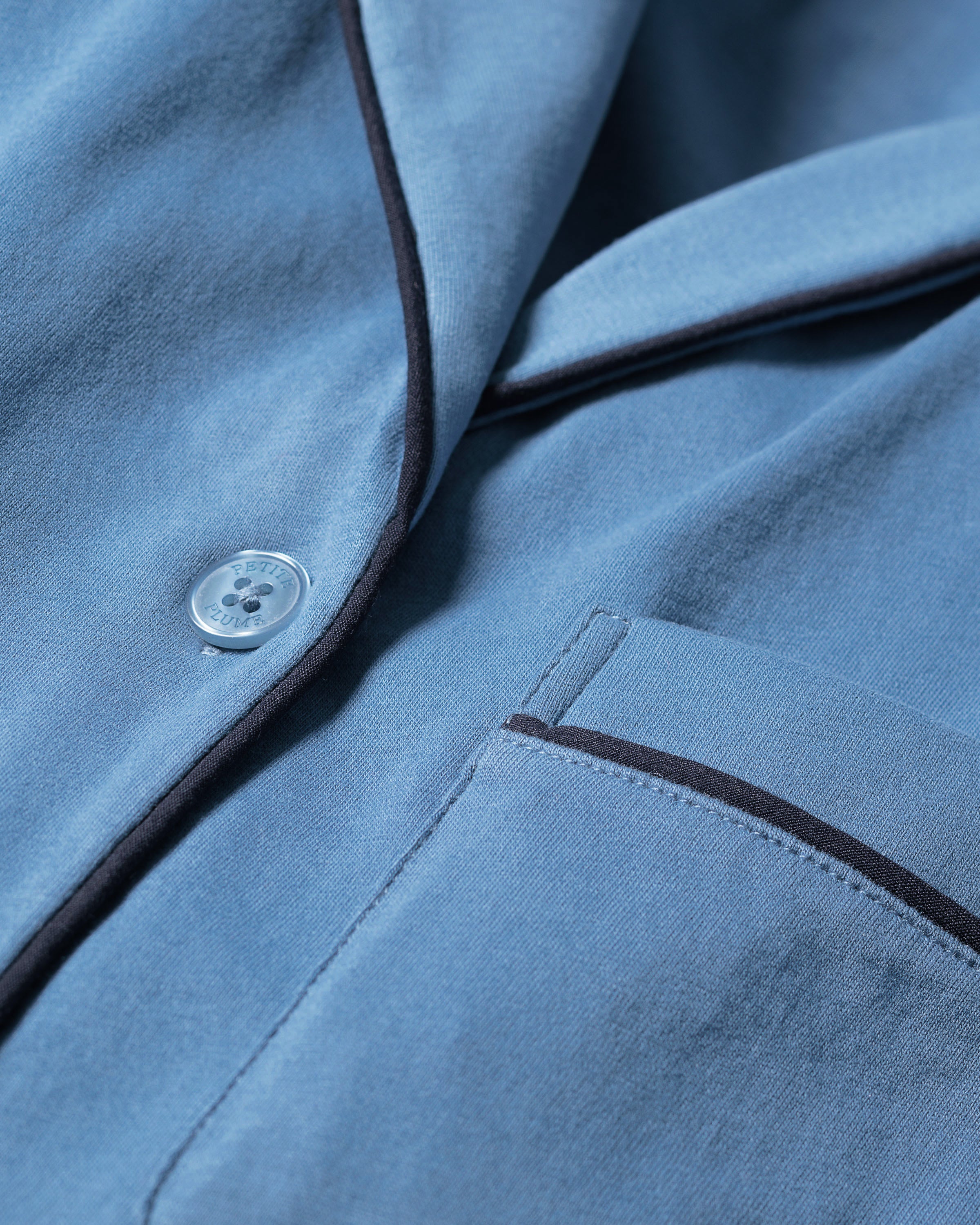 Women's Pima Pajama Set in Mystique Blue