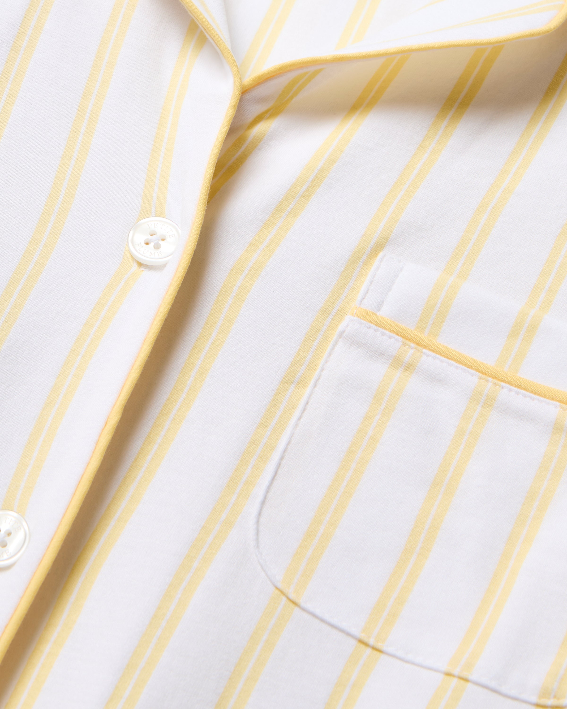 Women's Pima Pajama Set in Periwinkle and White Stripe