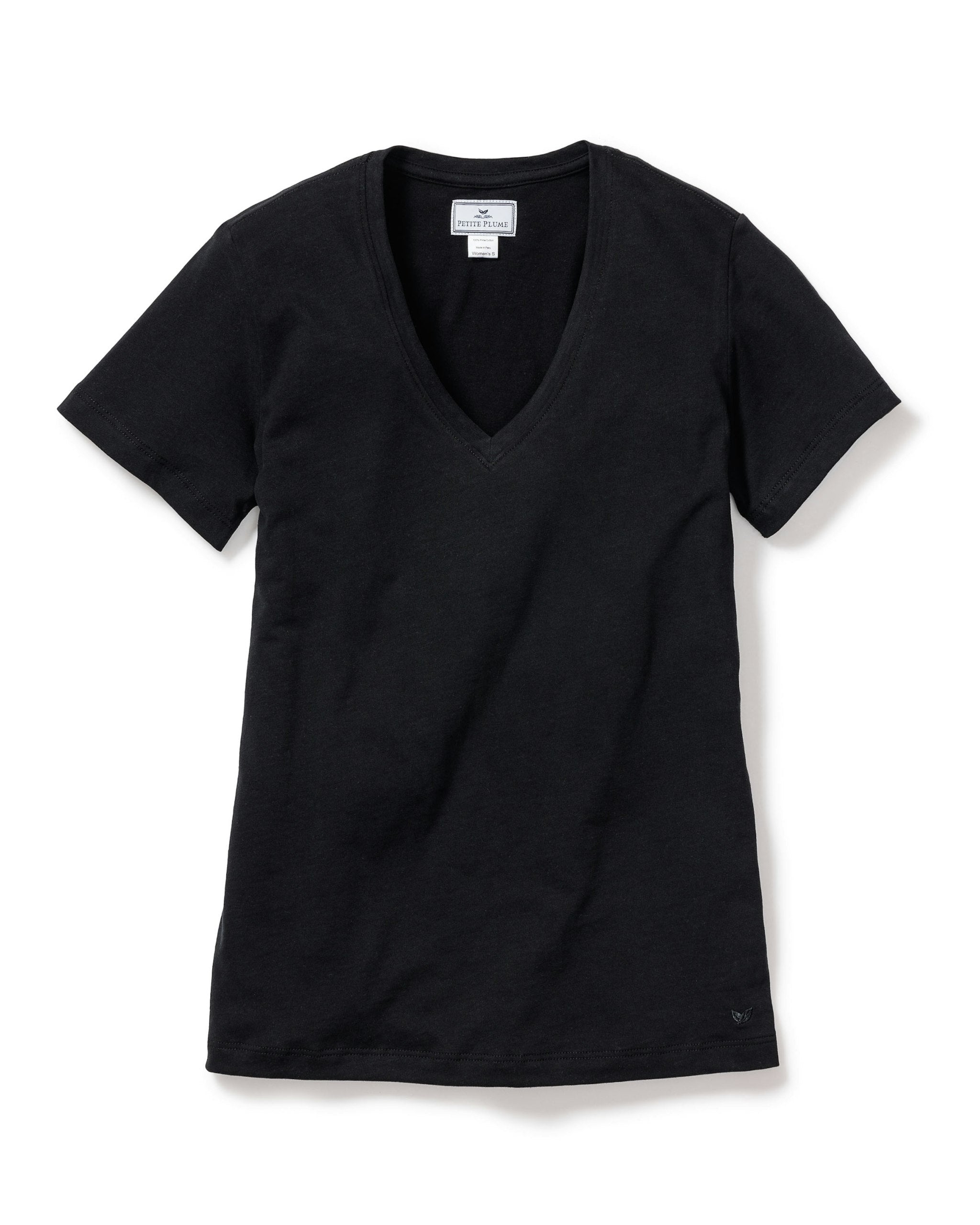 Women's Pima Short Sleeve Top in Black