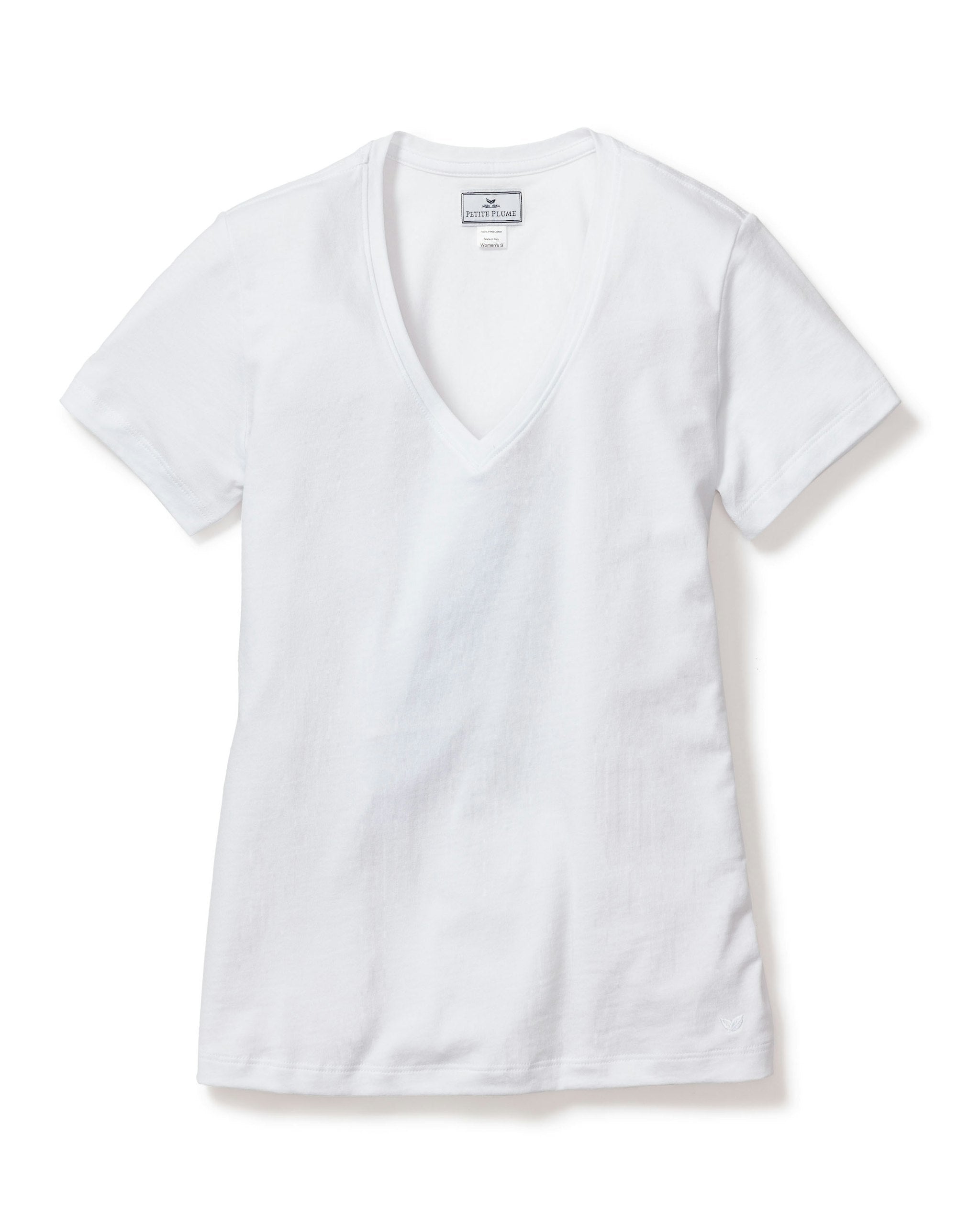 Women's Pima Short Sleeve Top in White