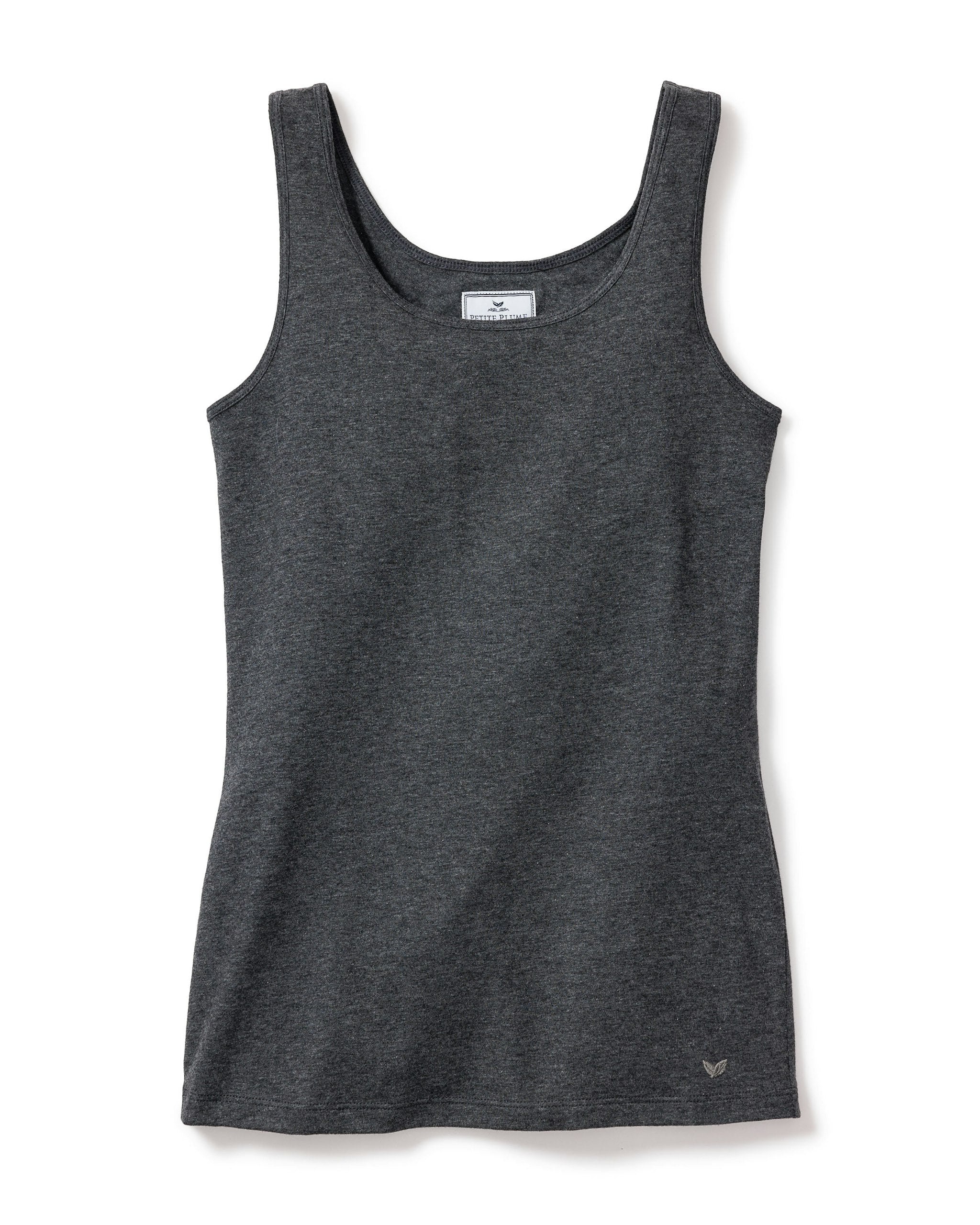 Women's Pima Tank Top in Dark Heather Grey