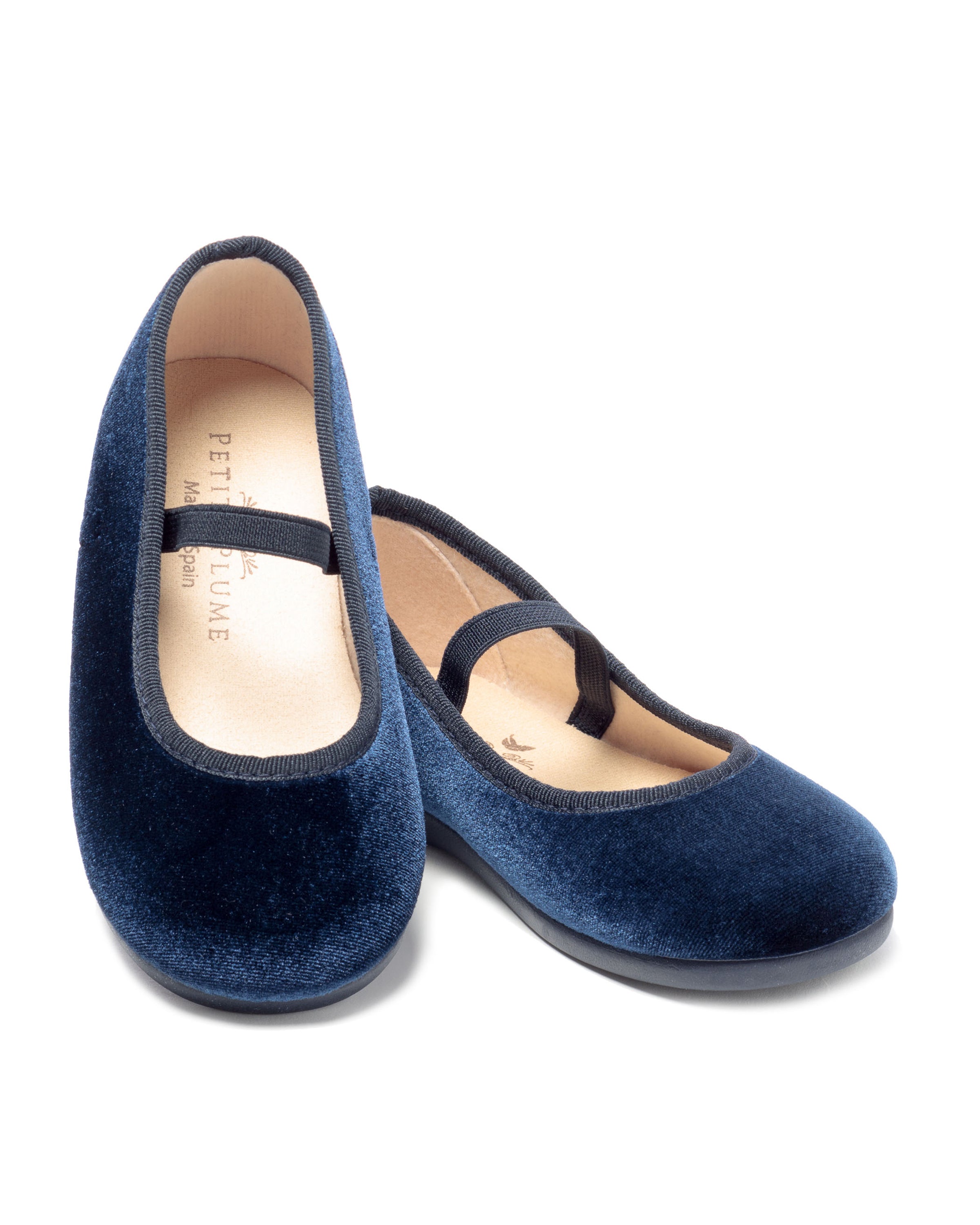 Kid's Delphine Slipper in Navy Velvet