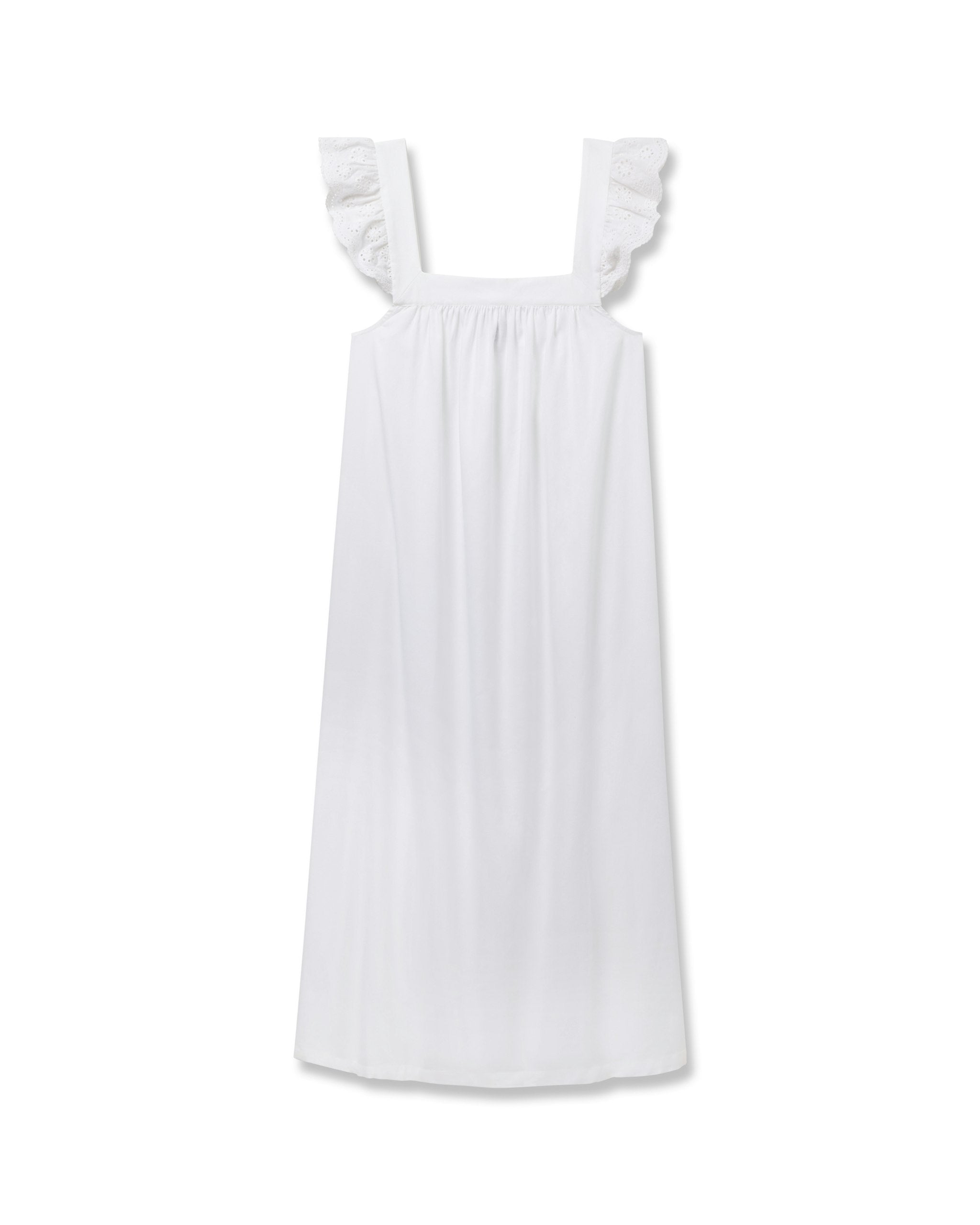 Women's Twill Clara Nightgown in White