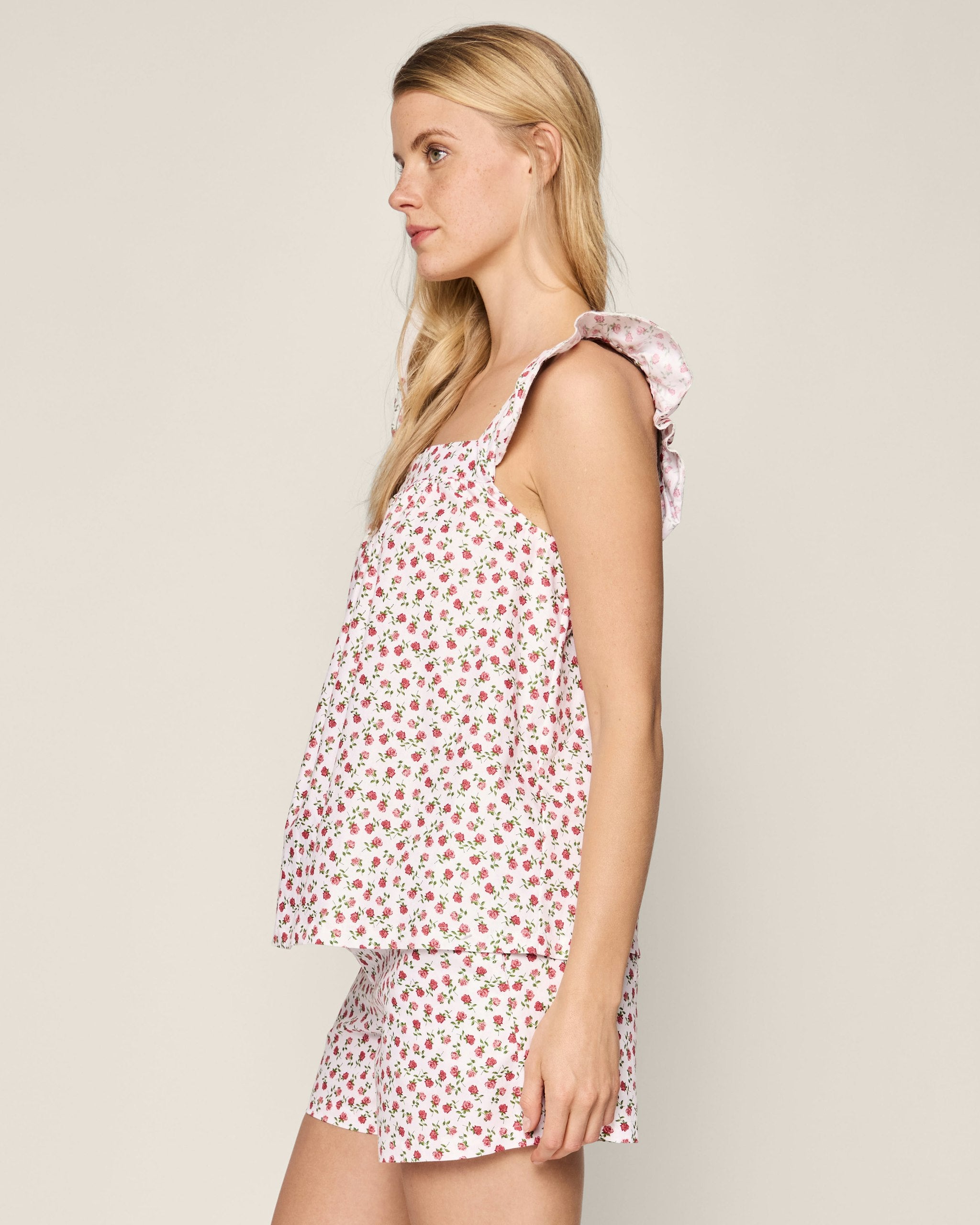 Women's Twill Clara Short Set in Petite Petals