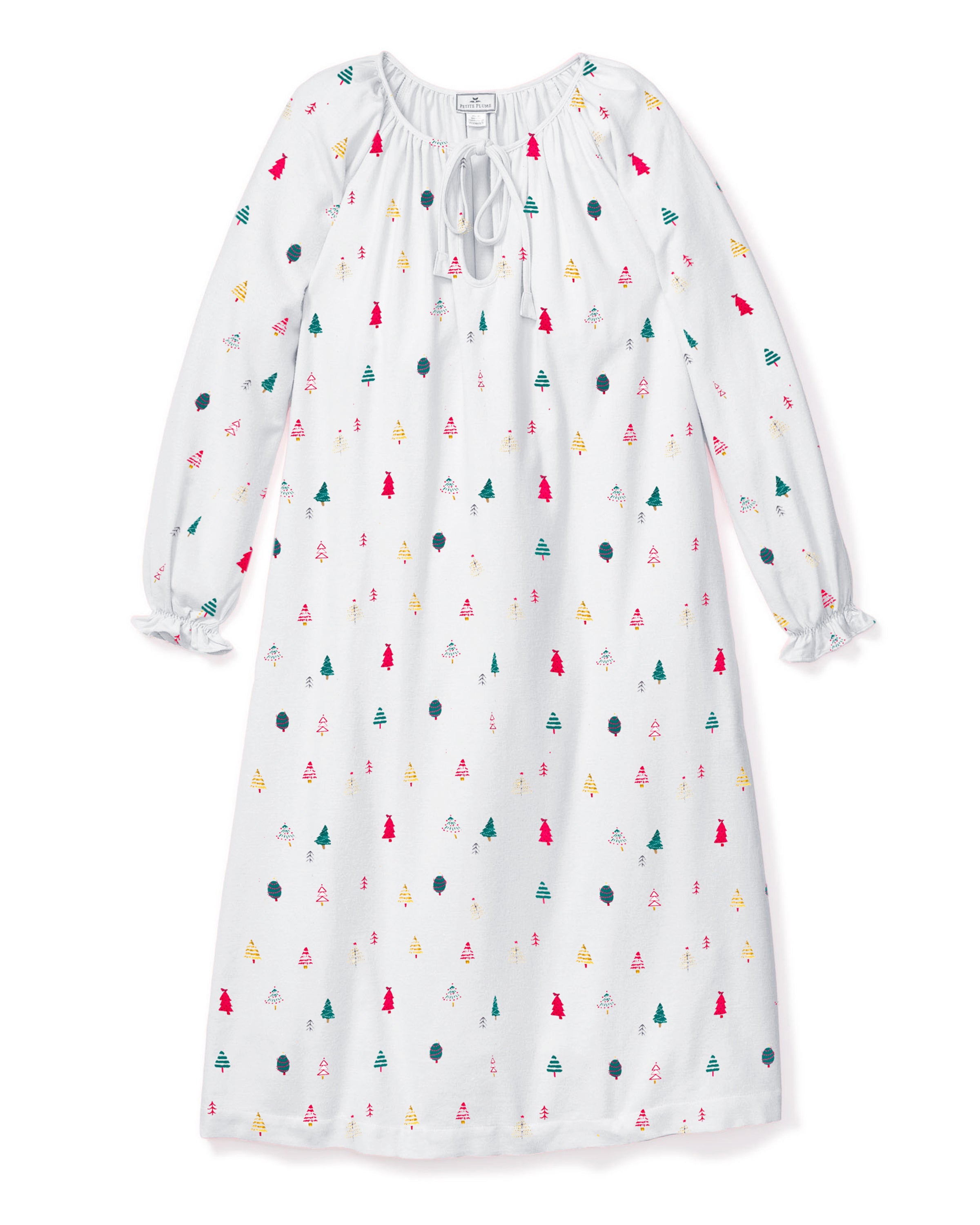 Women's Twill Delphine Nightgown in Merry Trees
