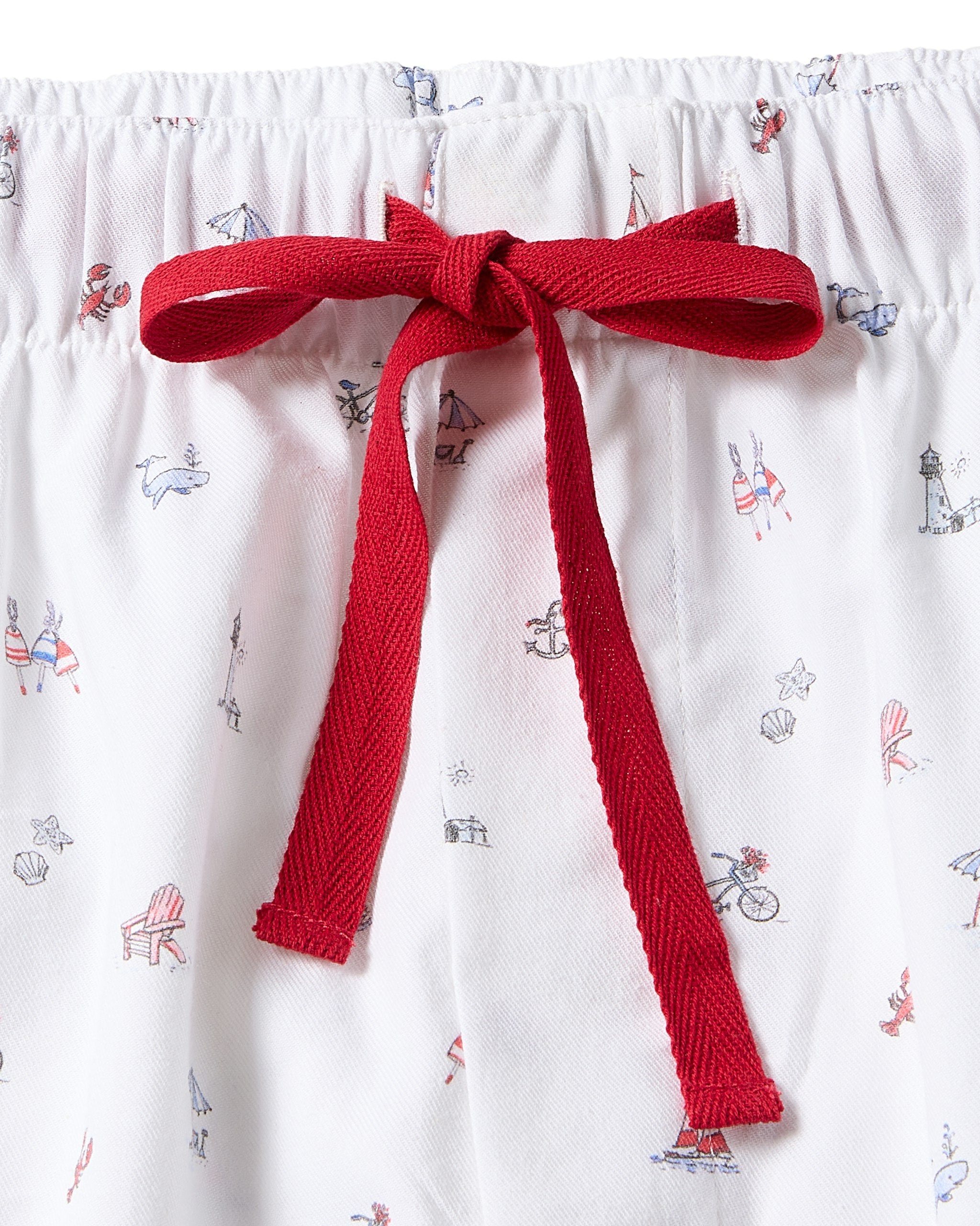Women's Twill Short Sleeve Short Set in Anchors Away