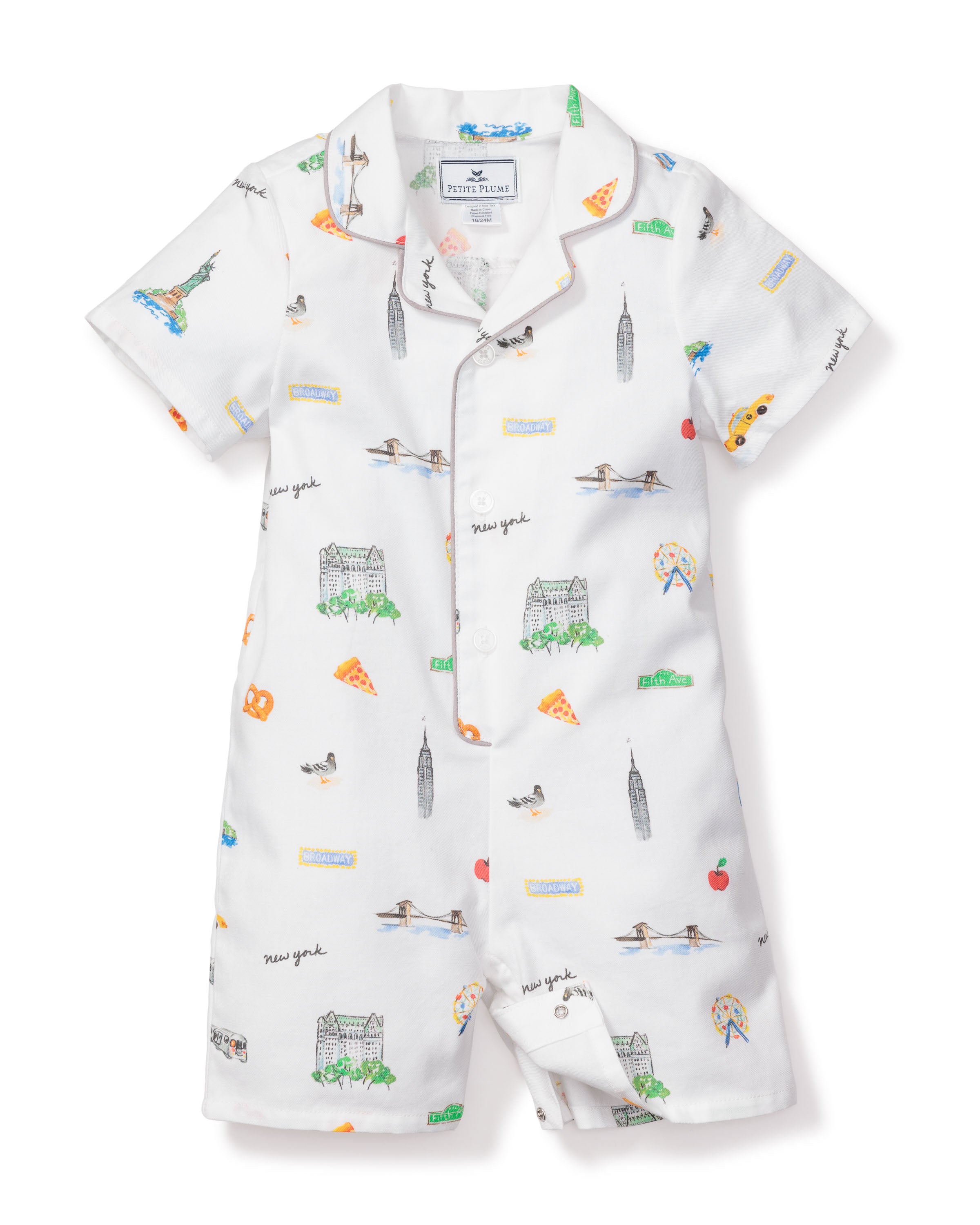 Baby's Twill Summer Romper in New York! New York!