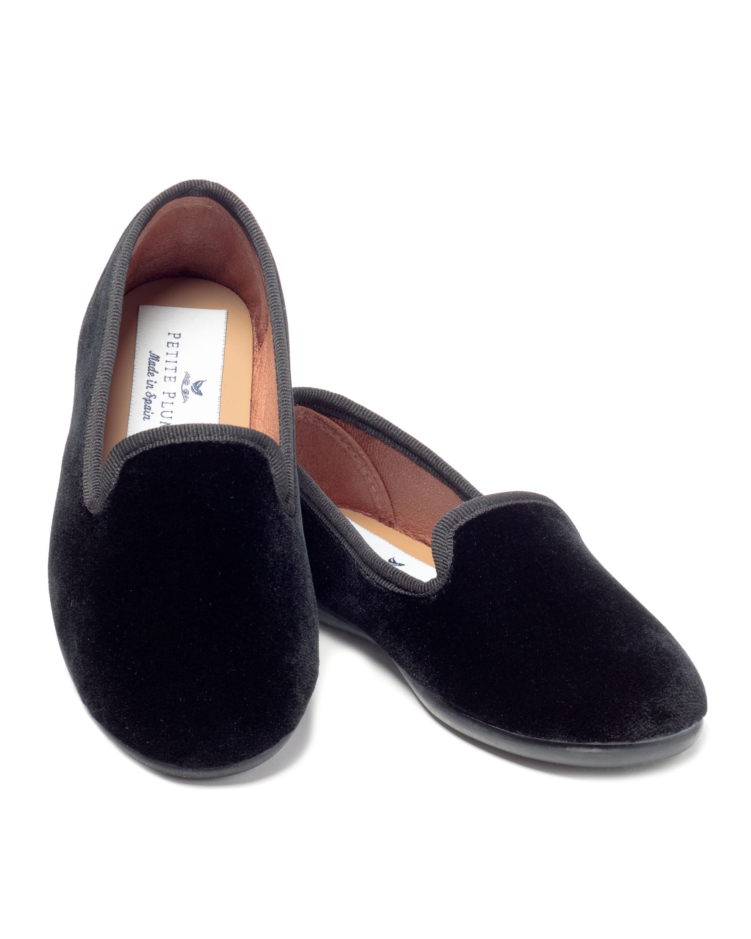 Kid's Hamptons Loafer in Black Velvet