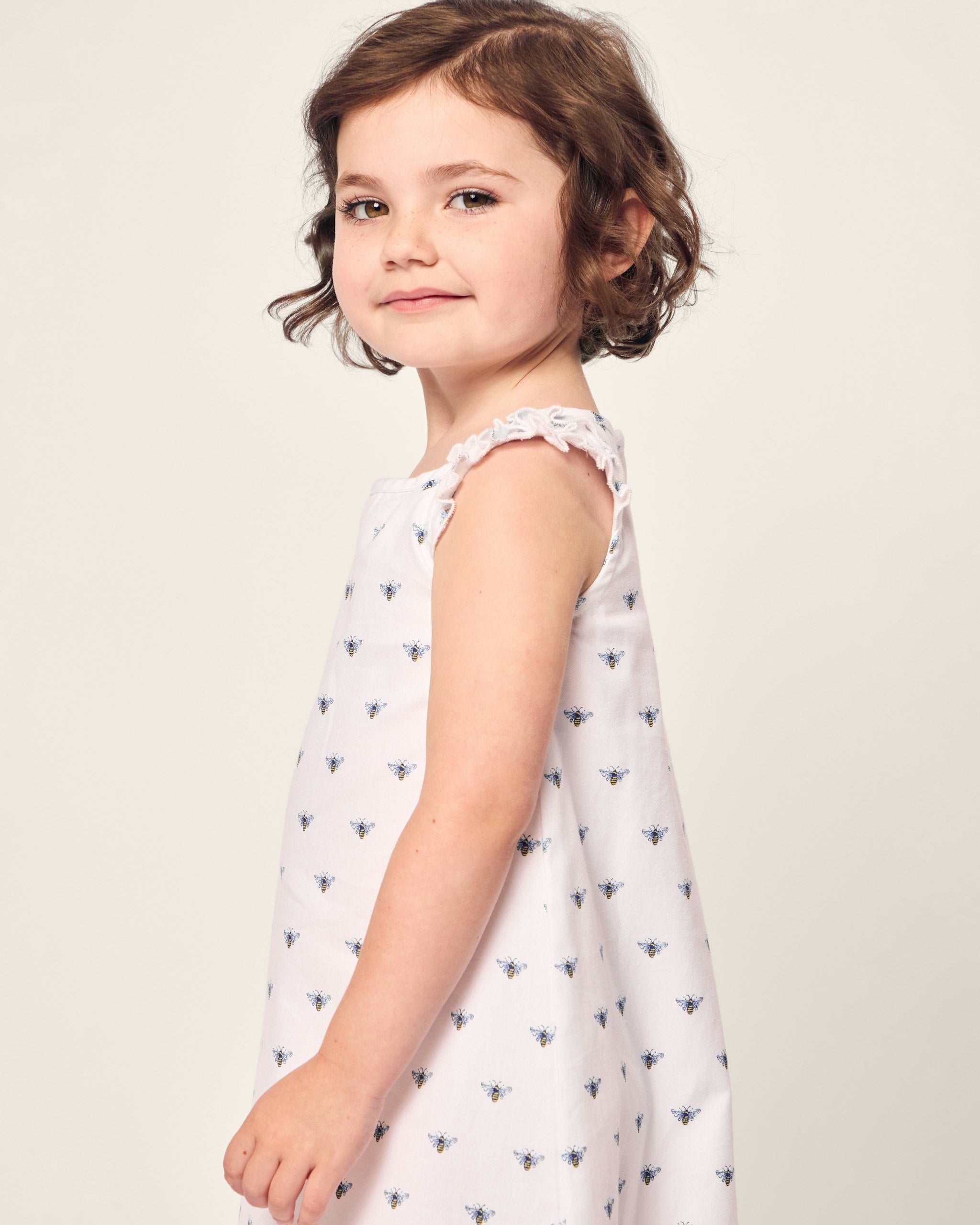 Girl's Twill Amelie Nightgown in Coastal Charms