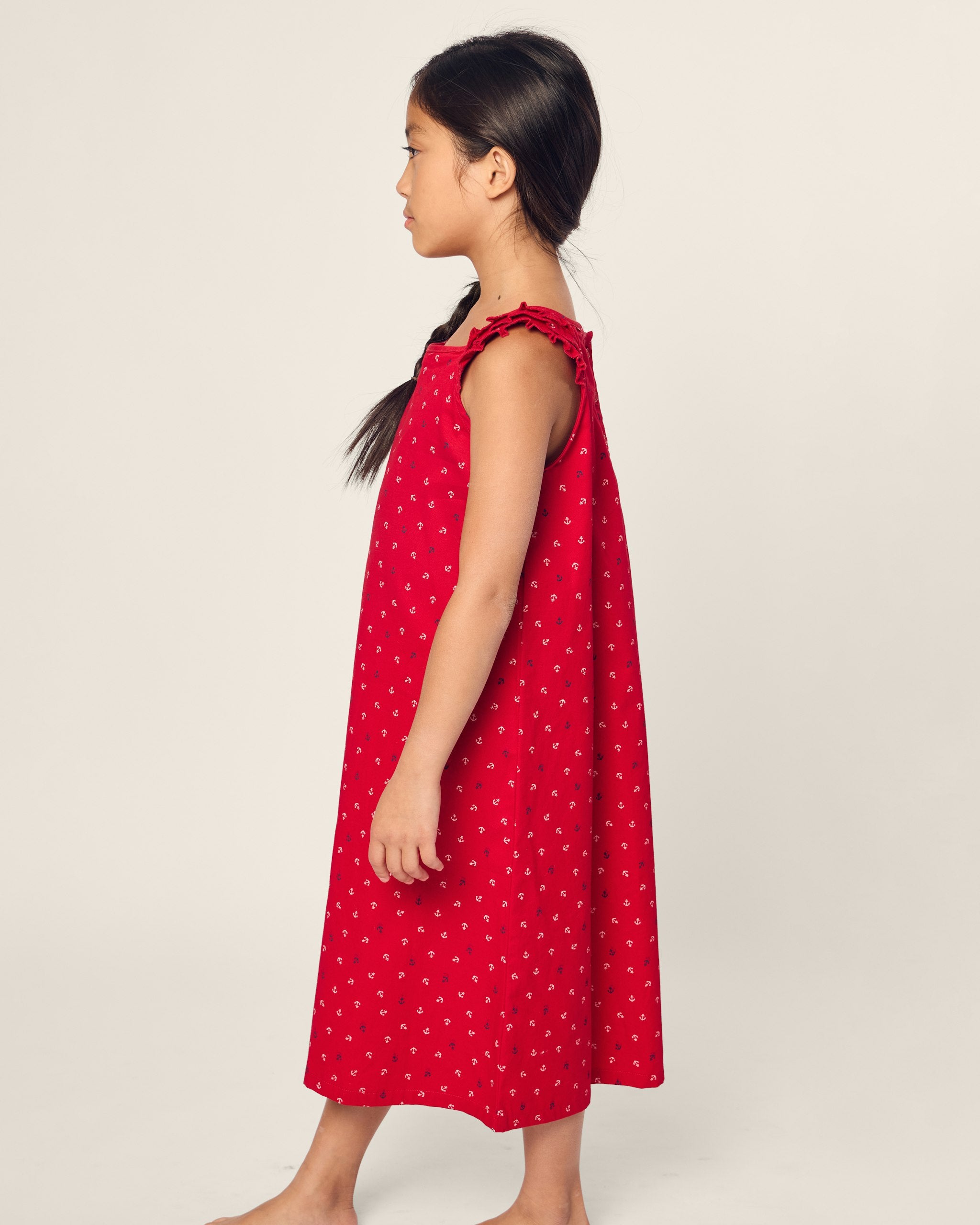 Girl's Twill Amelie Nightgown in Coastal Charms