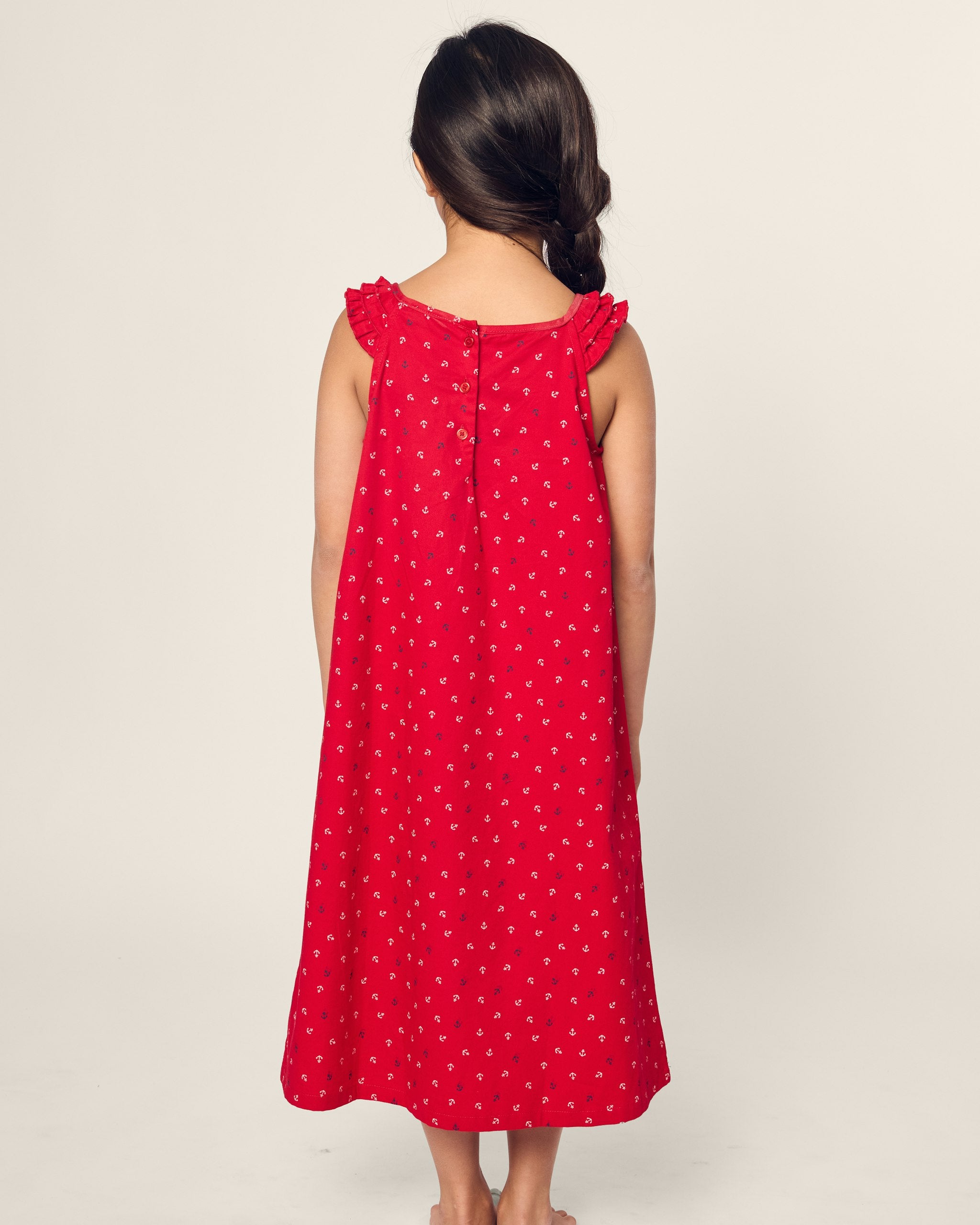Girl's Twill Amelie Nightgown in Coastal Charms