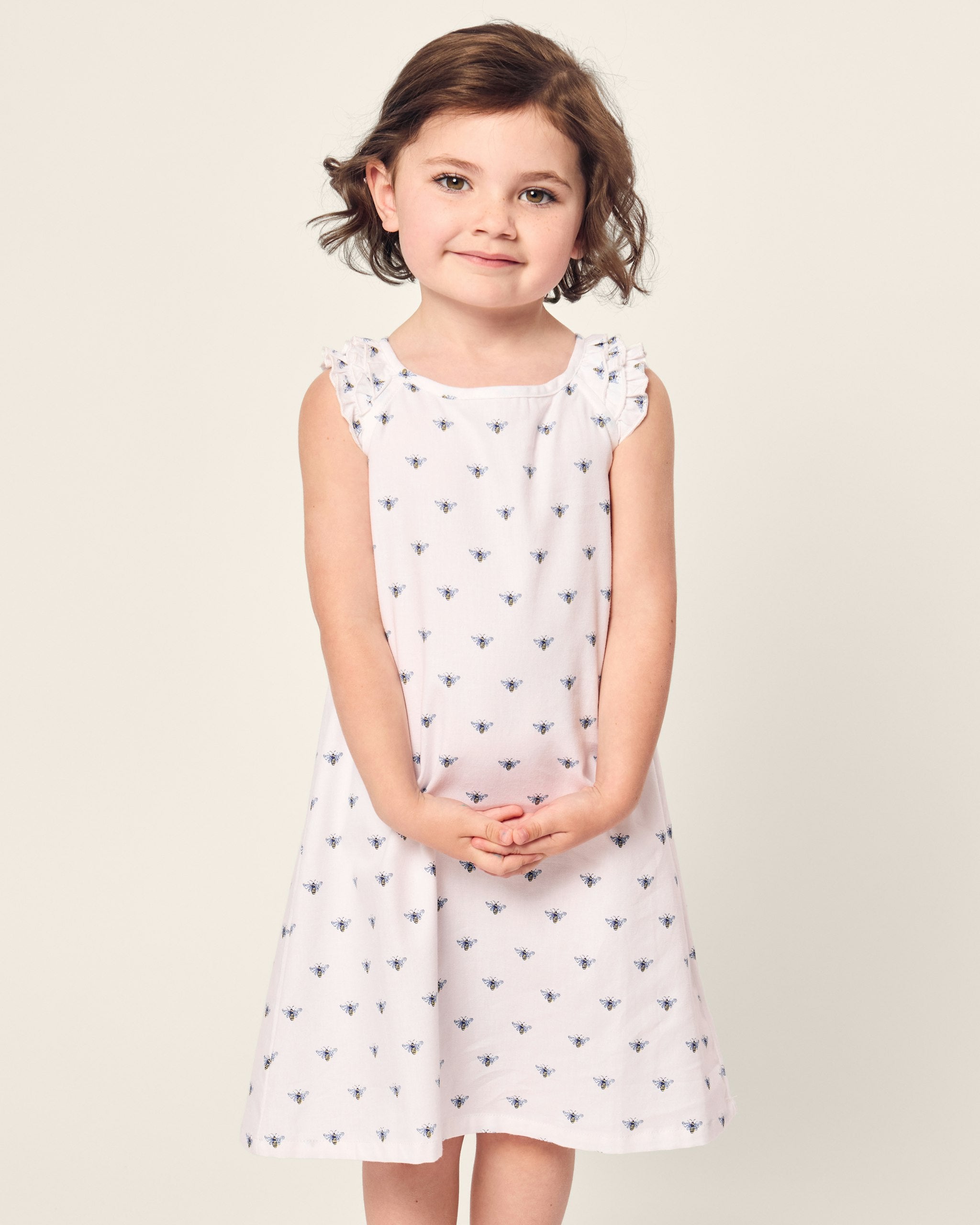 Girl's Twill Amelie Nightgown in Coastal Charms