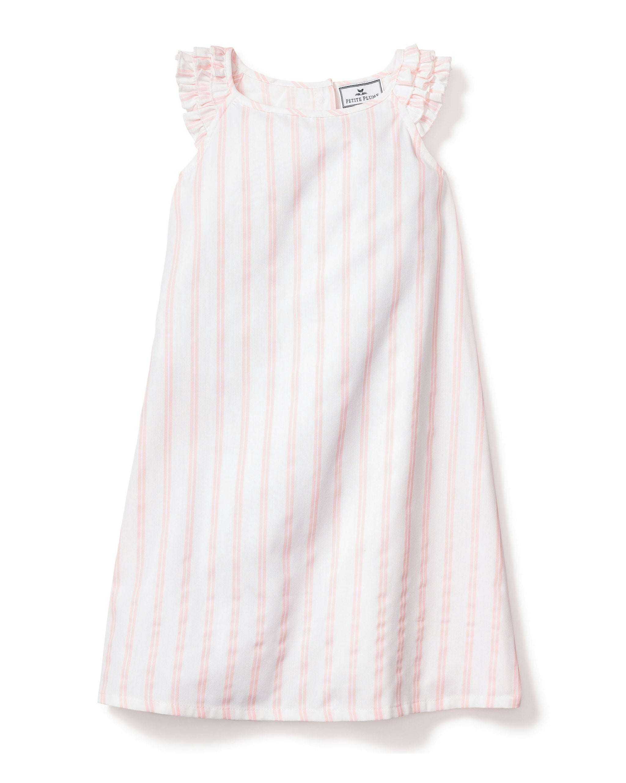 Girl's Twill Amelie Nightgown in Sunny Stripe