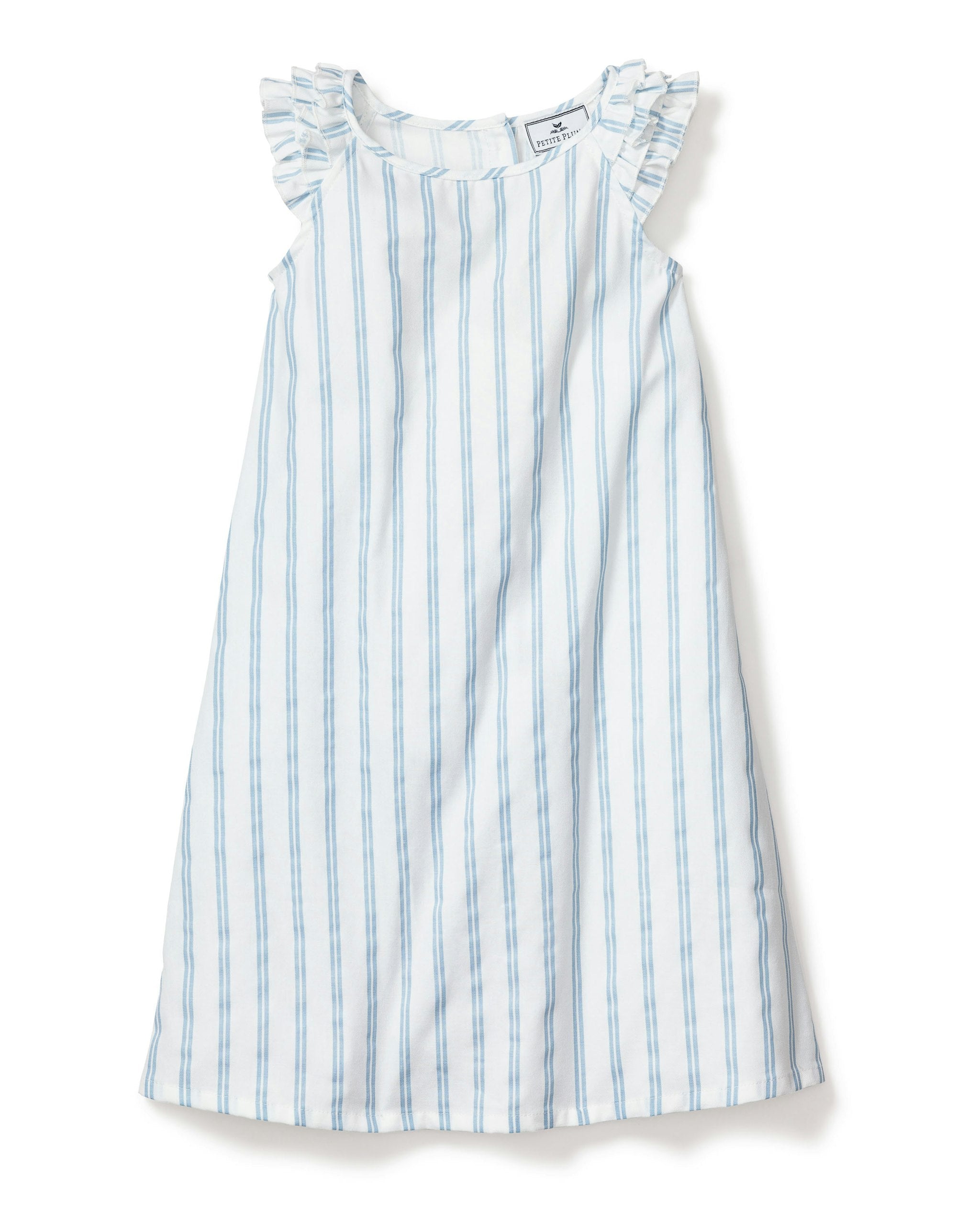 Girl's Twill Amelie Nightgown in Sunny Stripe