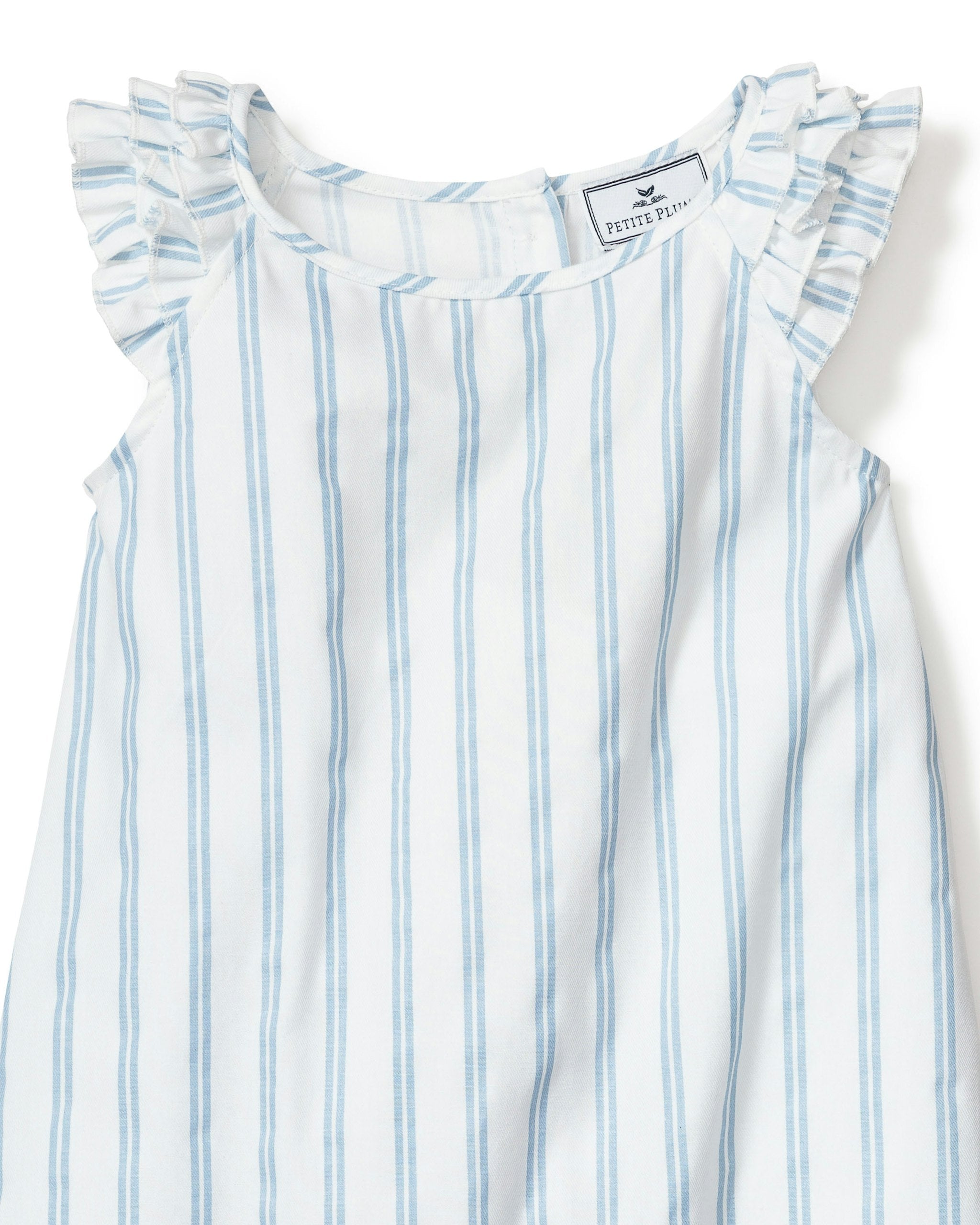 Girl's Twill Amelie Nightgown in Sunny Stripe