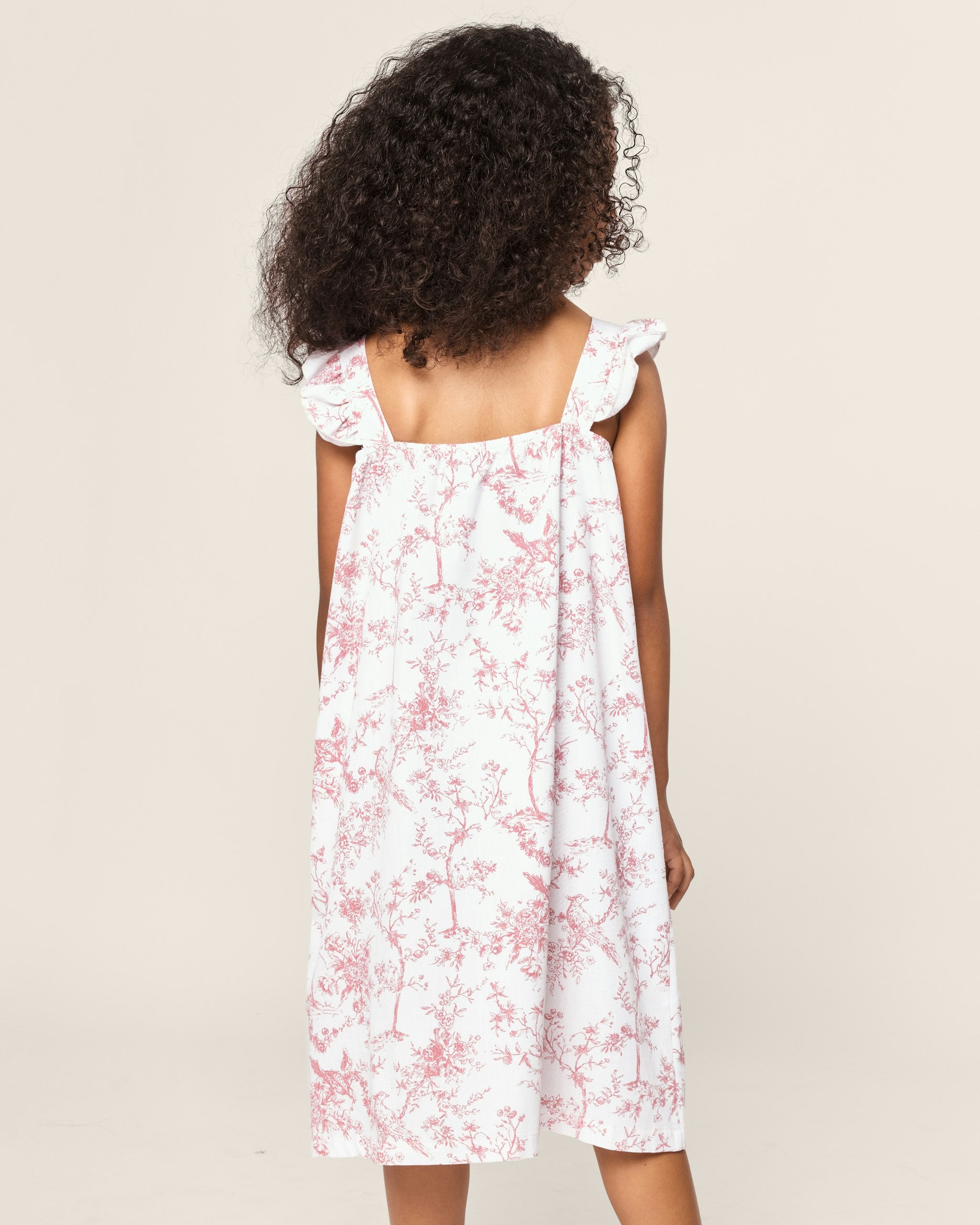 Girl's Twill Clara Nightgown in White