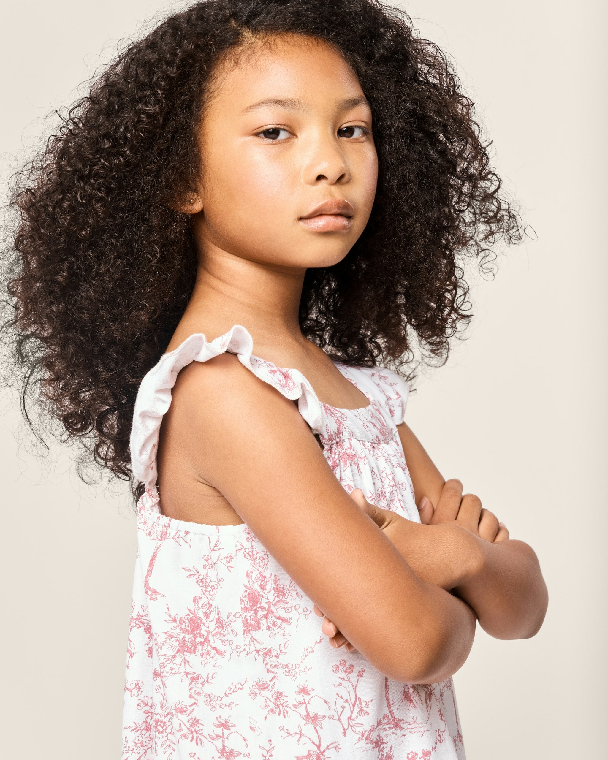 Girl's Twill Clara Nightgown in White