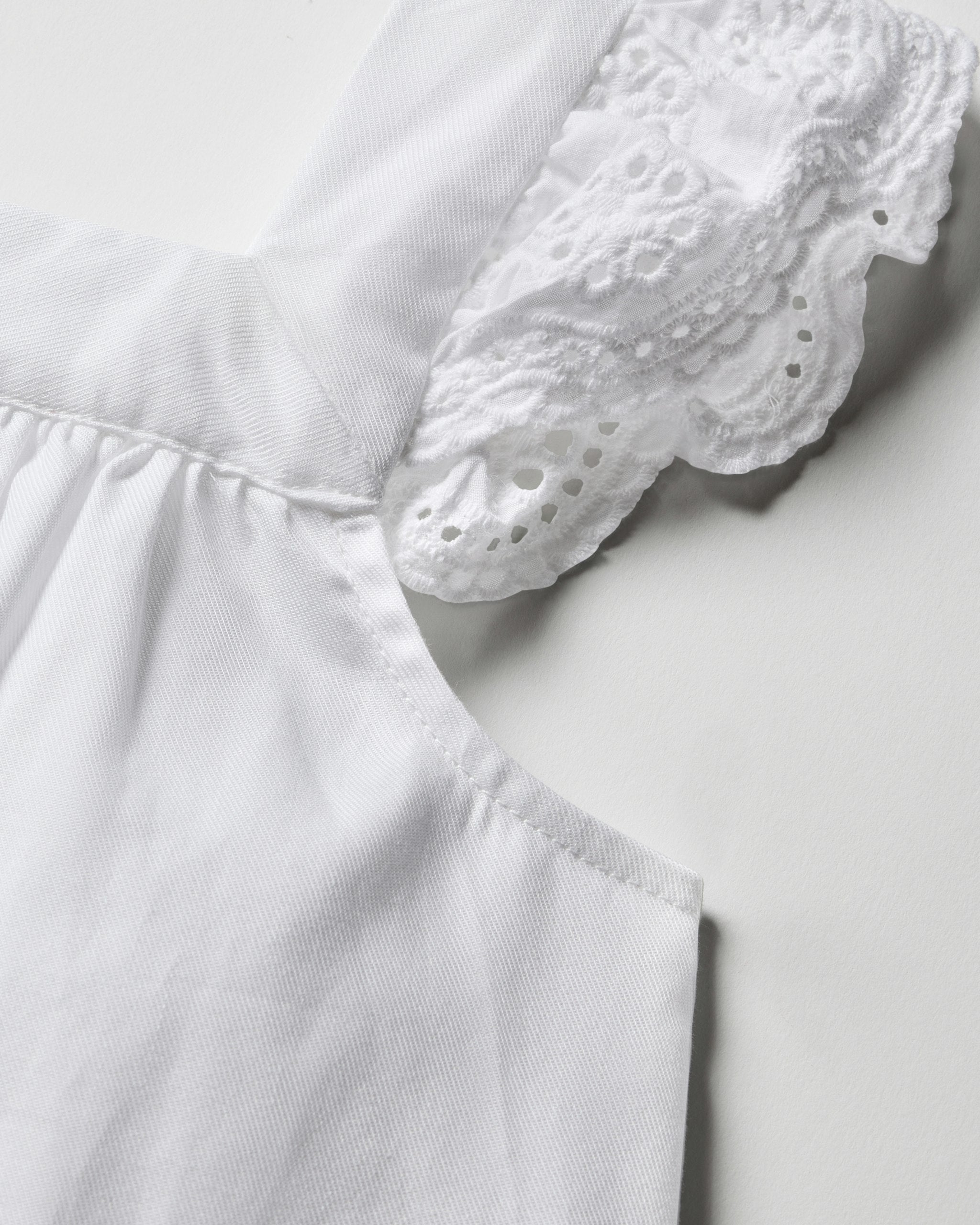 Girl's Twill Clara Nightgown in White