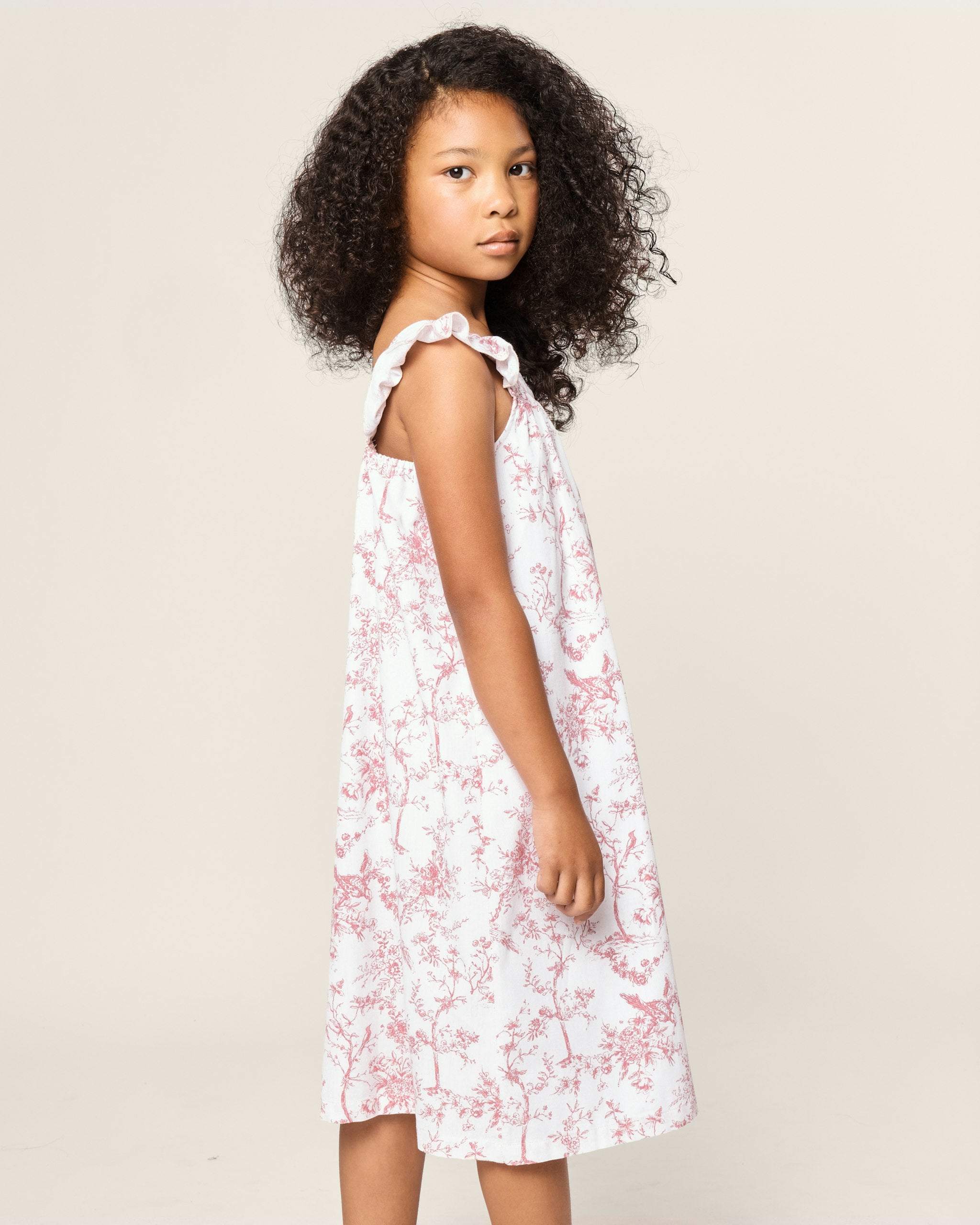 Girl's Twill Clara Nightgown in White