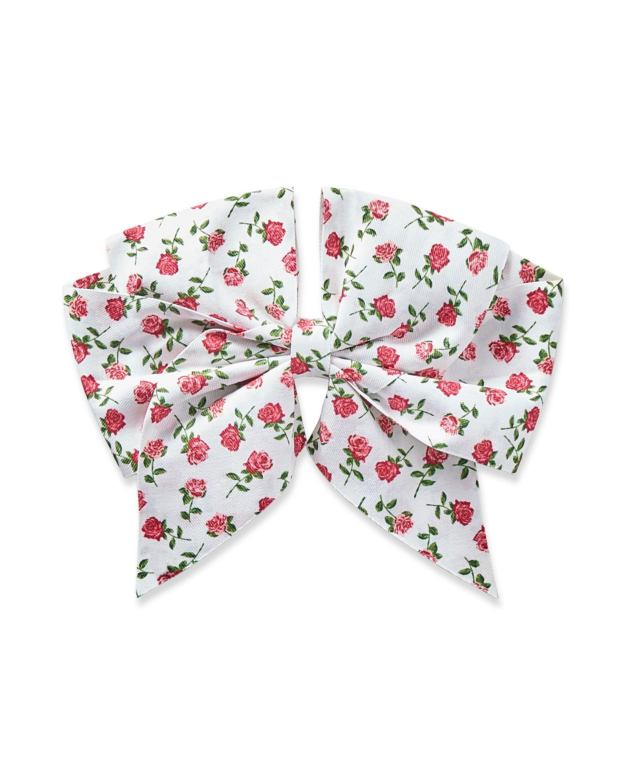 Girl's Twill Hair Bows in Petite Petals
