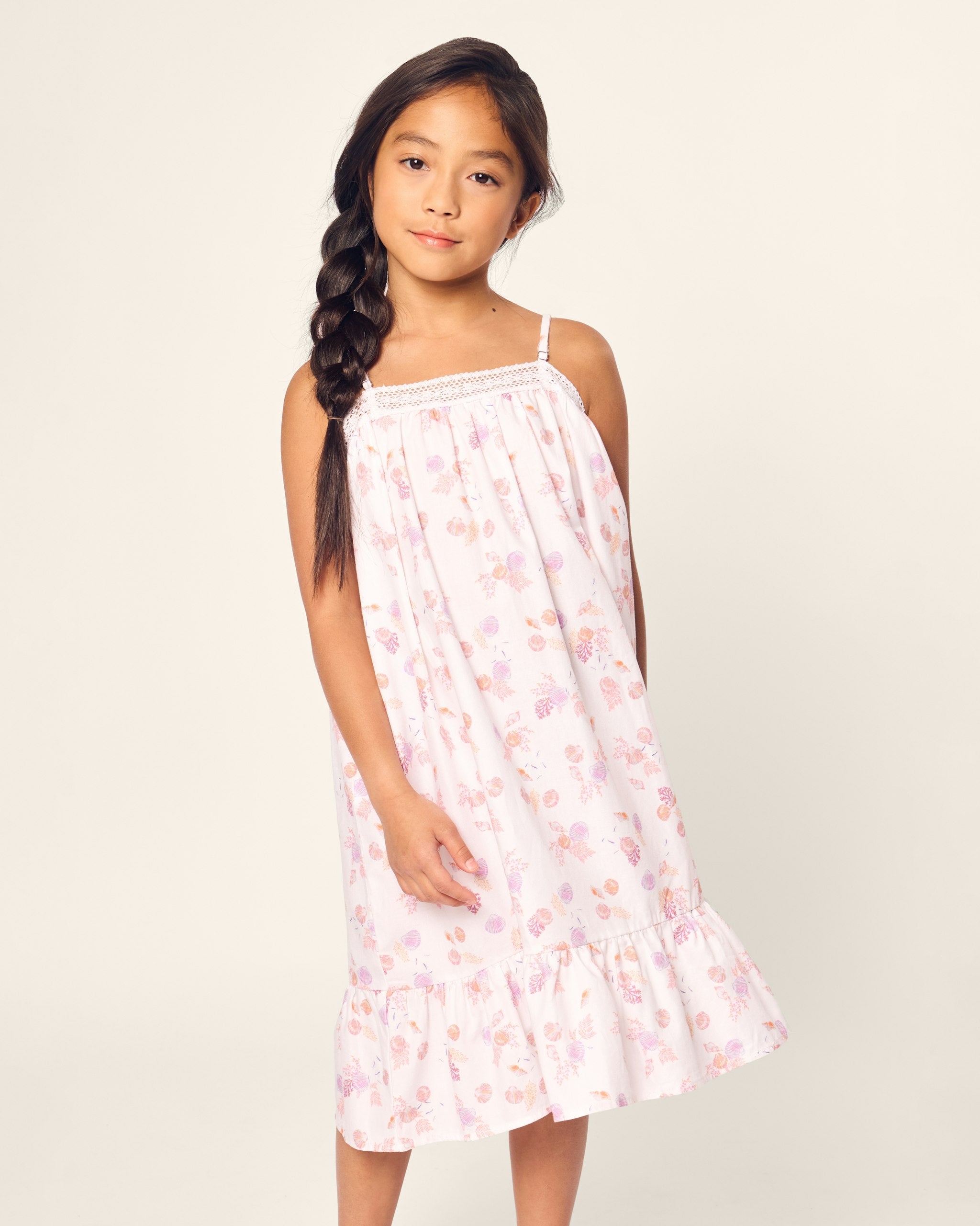 Girl's Twill Lily Nightgown in Petite Petals