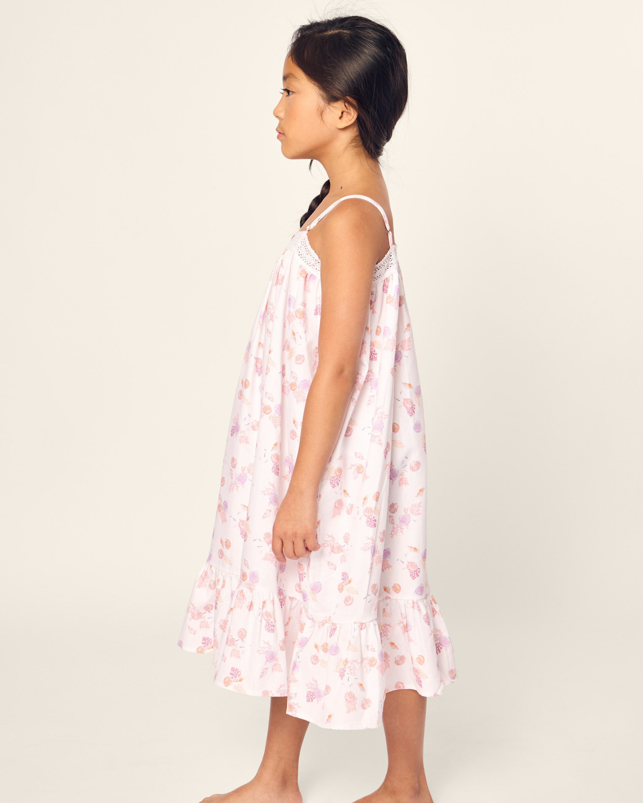 Girl's Twill Lily Nightgown in Petite Petals