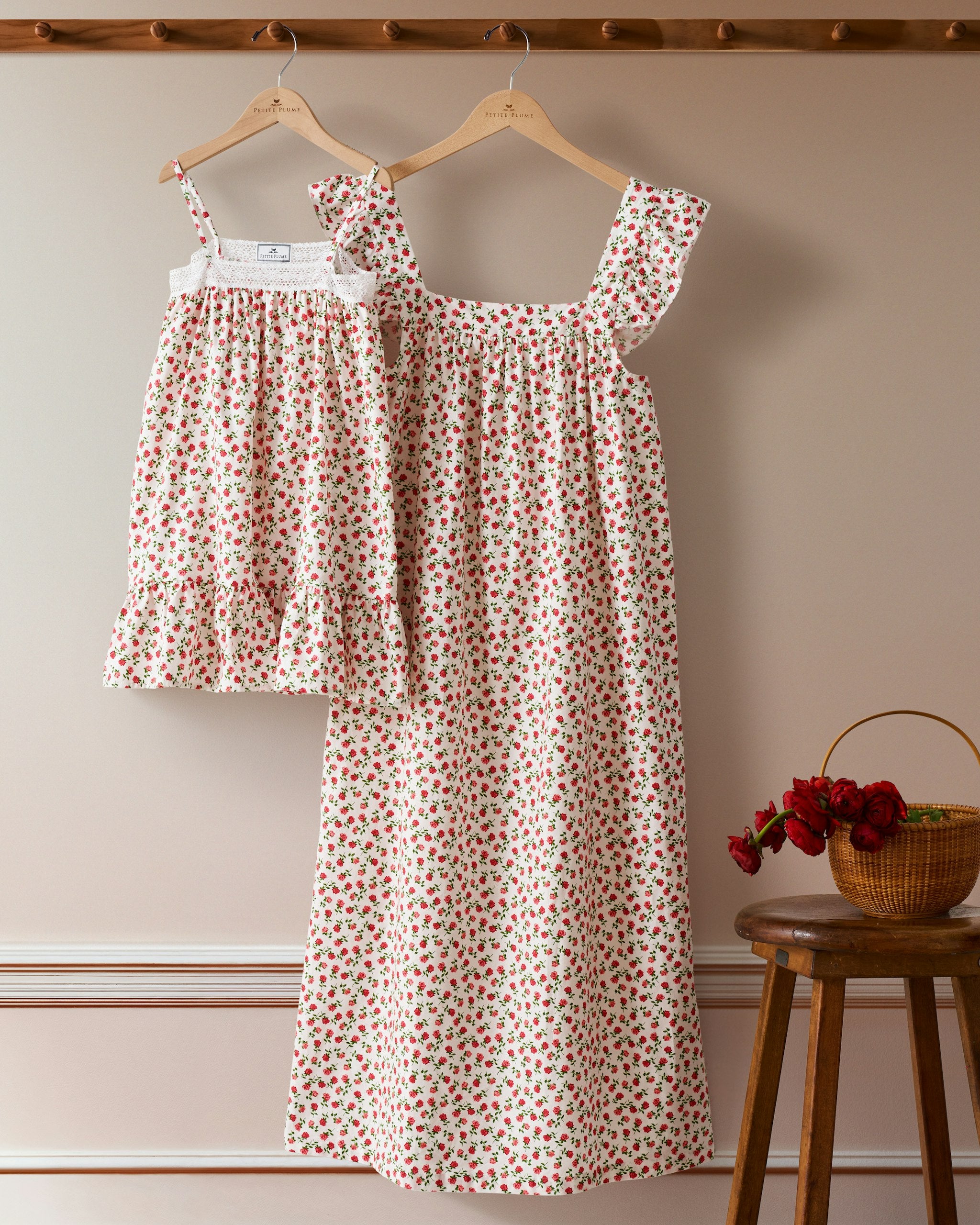 Girl's Twill Lily Nightgown in Sweethearts