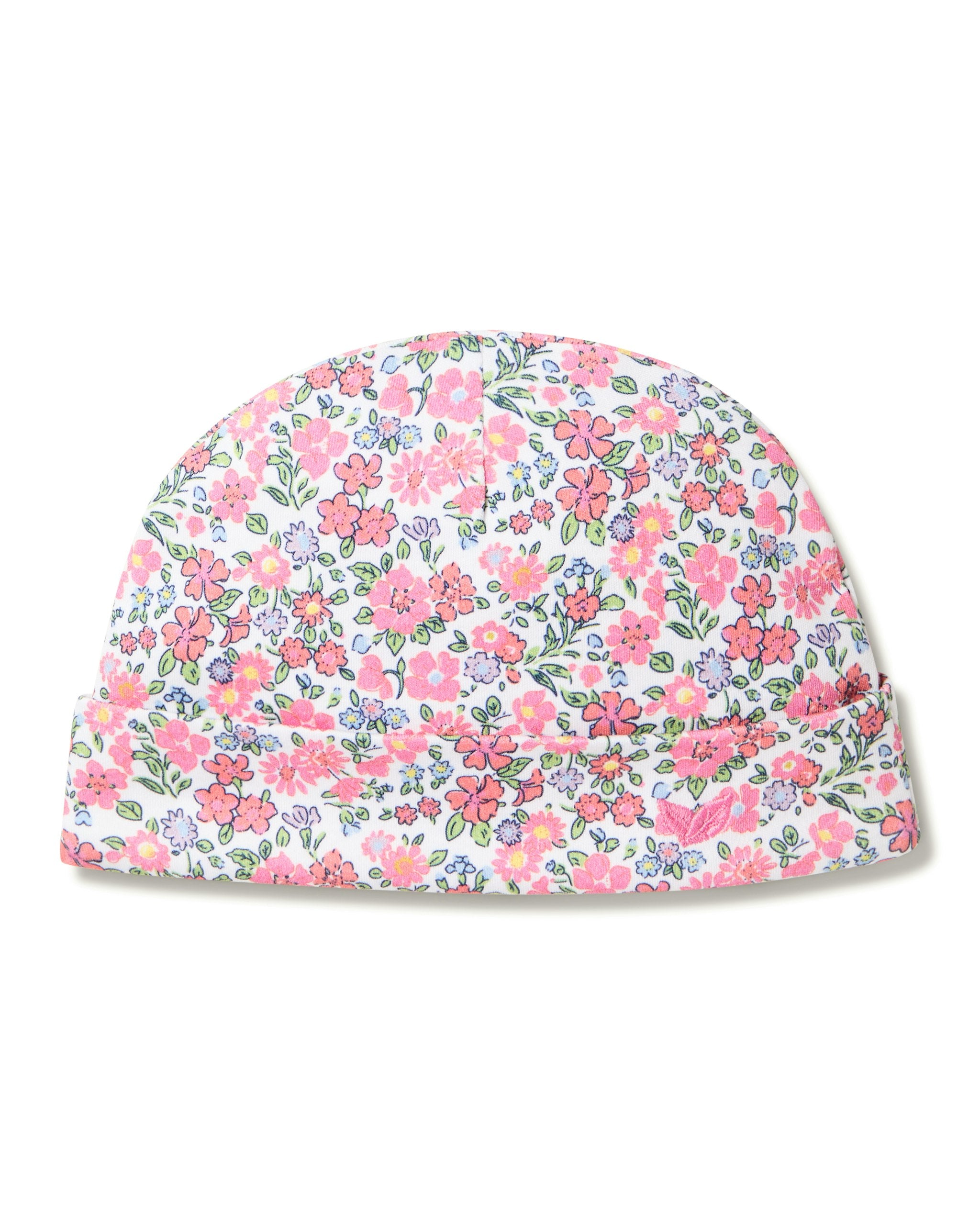 Baby Pima Hat in Fleurs de Rose