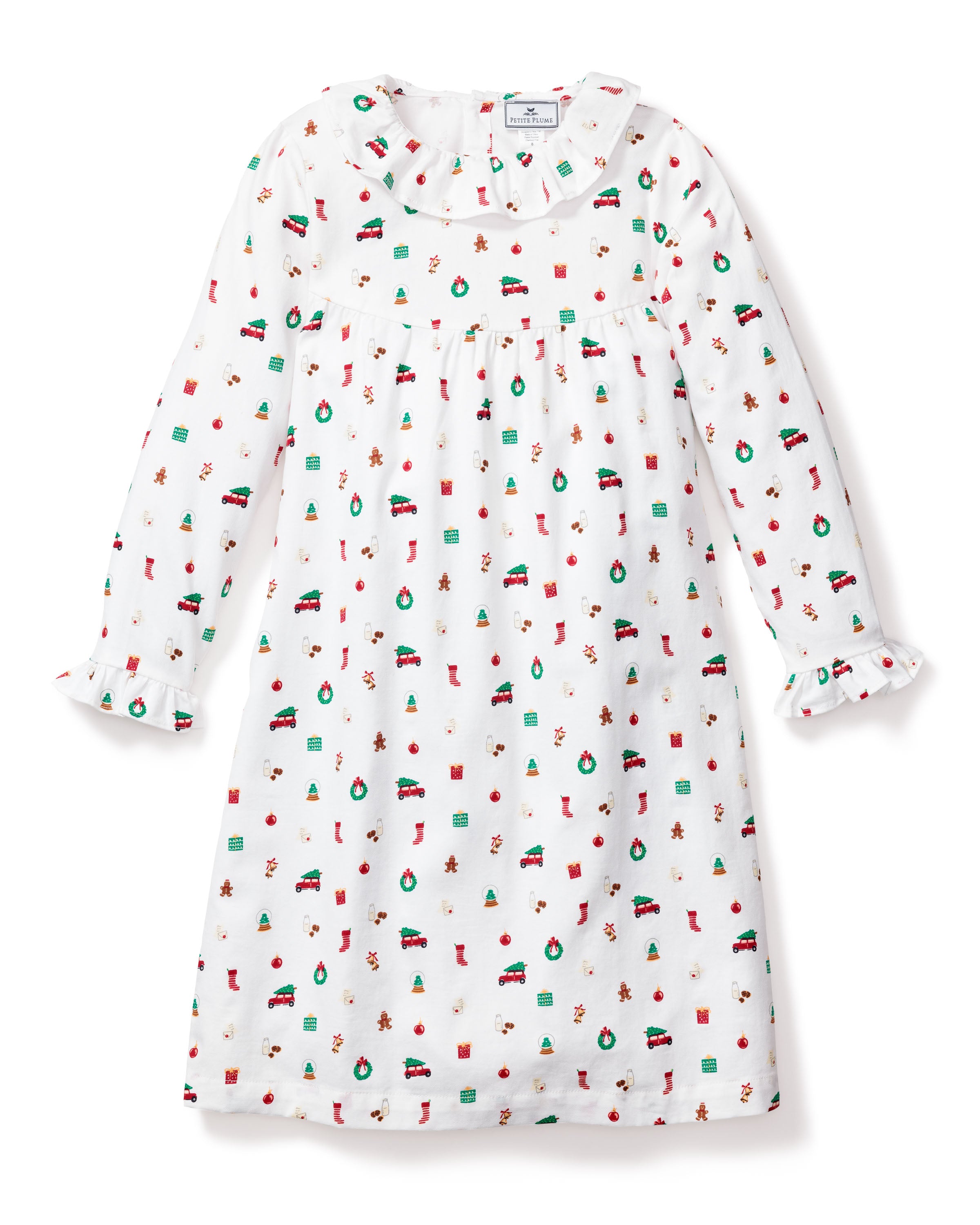 Girl's Twill Scarlett Nightgown in Winter Nostalgia