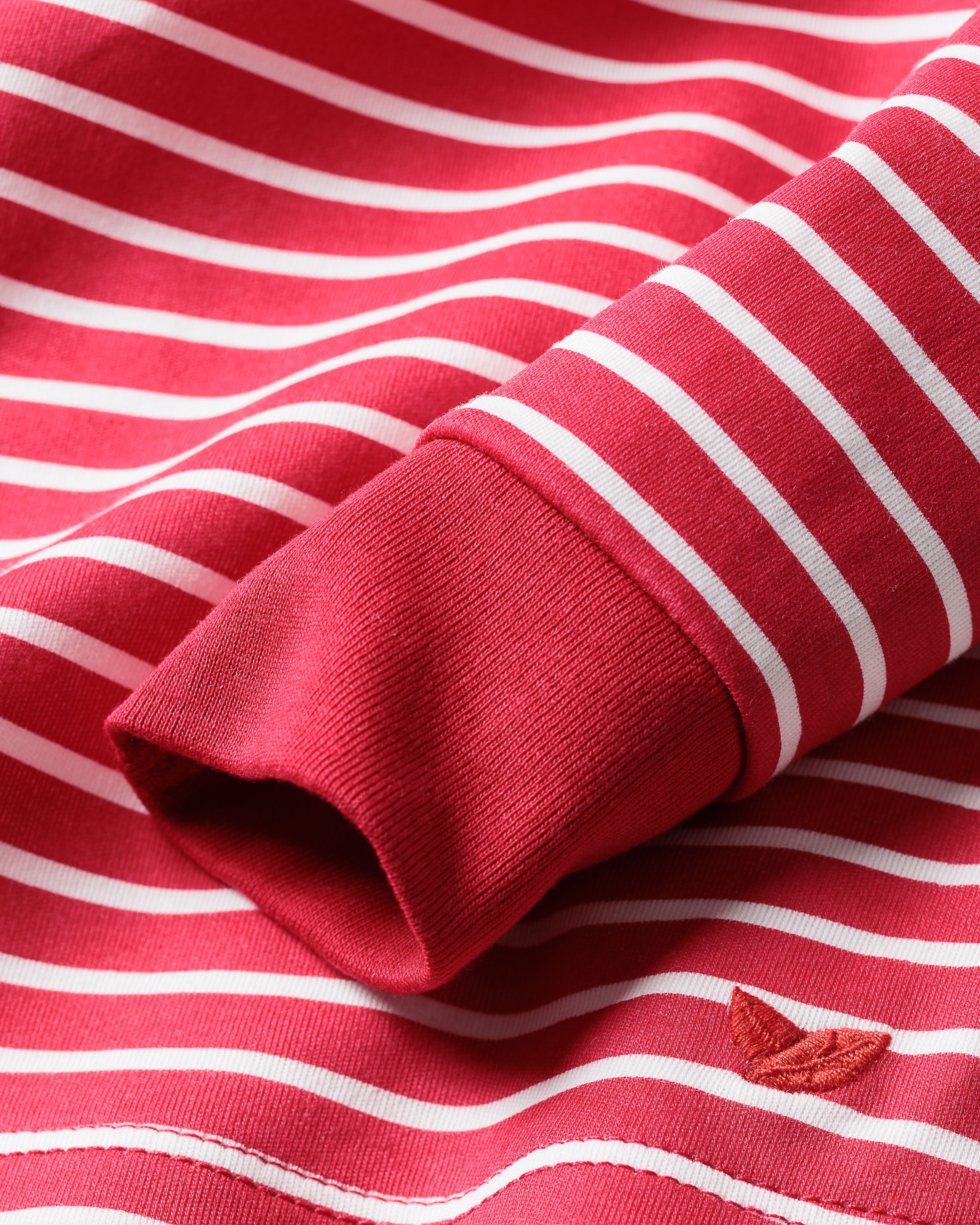 Kid's Pima Snug Fit Pajama Set in Red Stripe