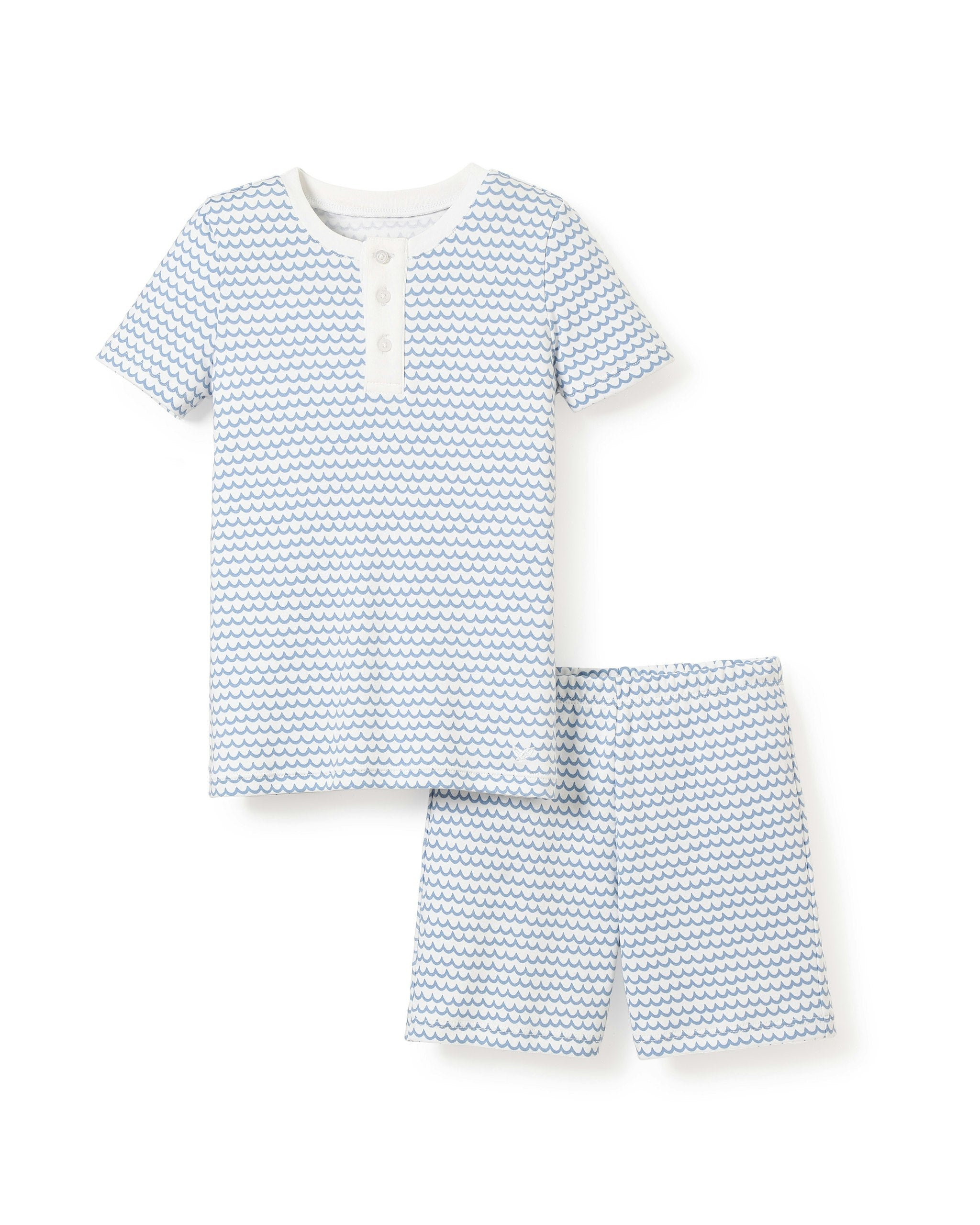 Kid's Pima Snug Fit Short Set in La Mer