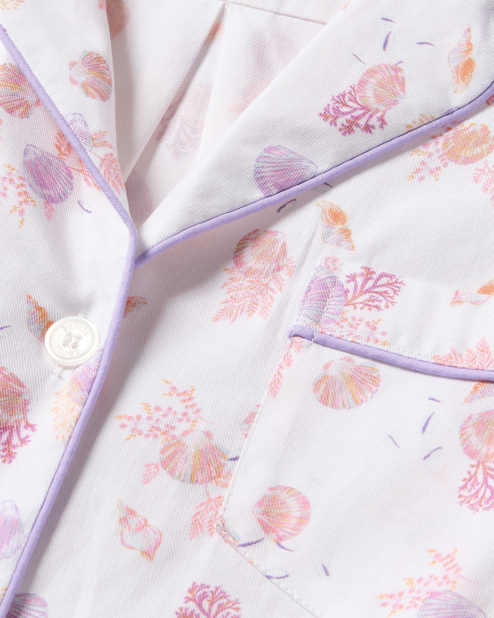Kid's Twill Pajama Set in Coastal Charms