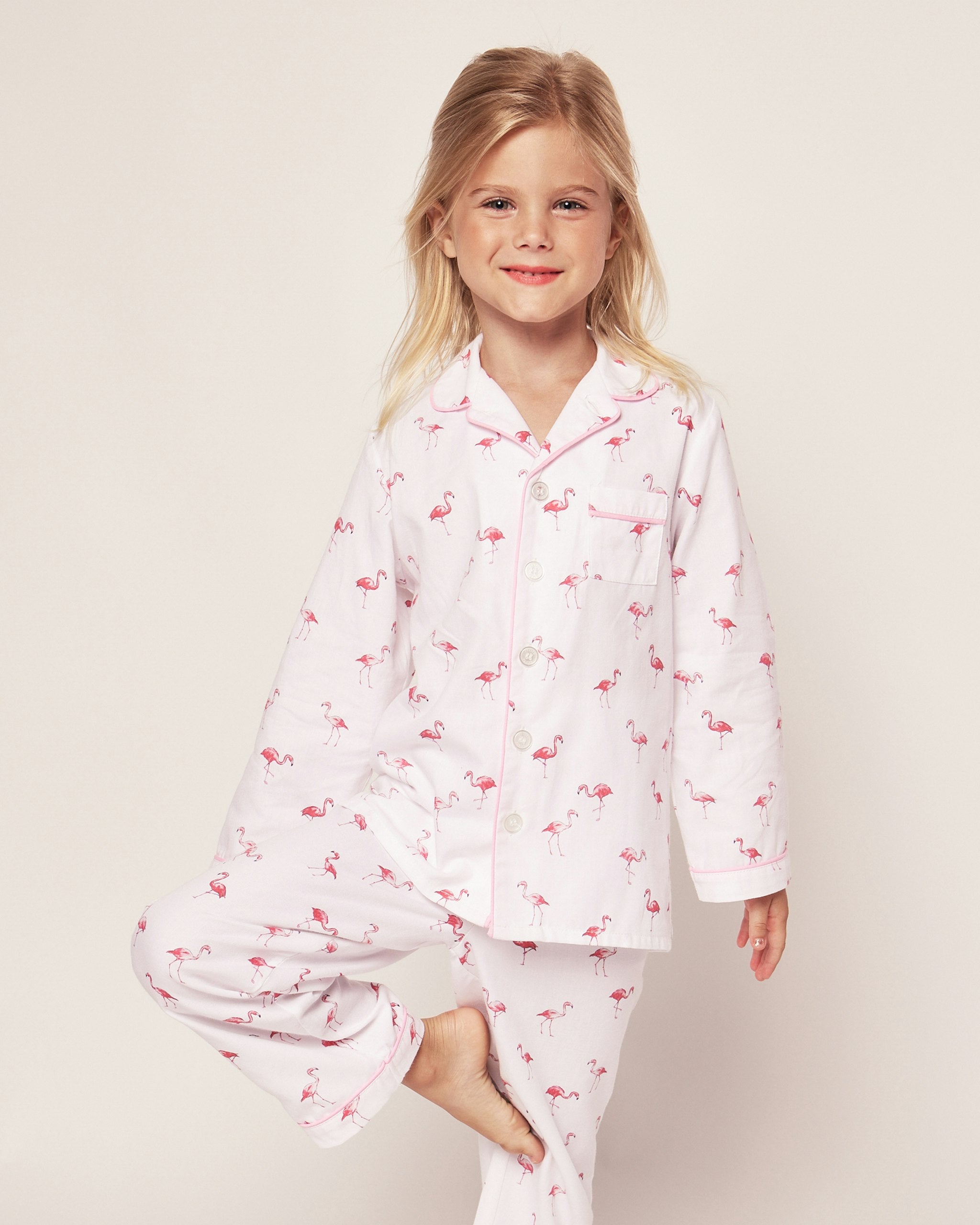 Kid's Twill Pajama Set in Coastal Charms