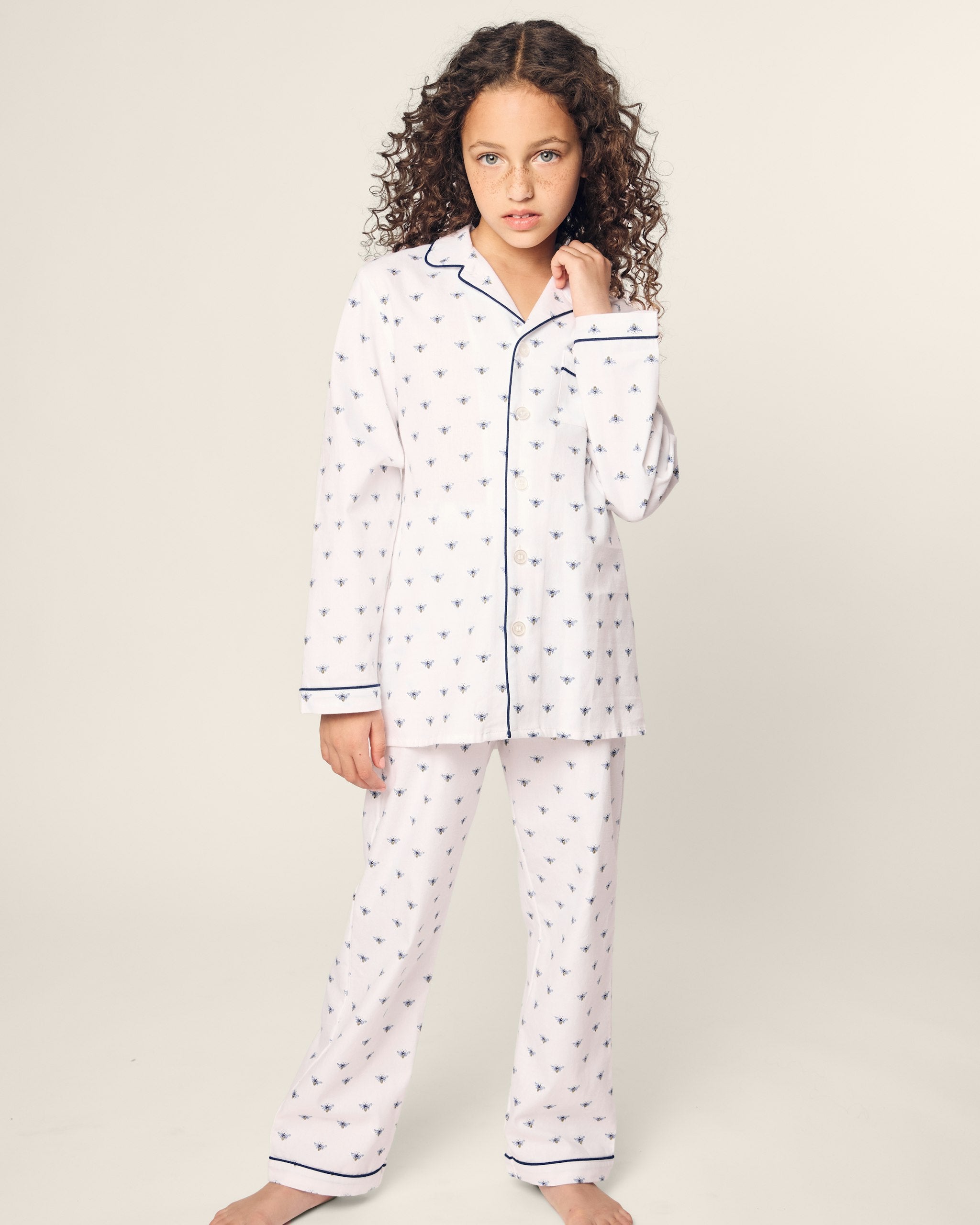 Kid's Twill Pajama Set in Coastal Charms