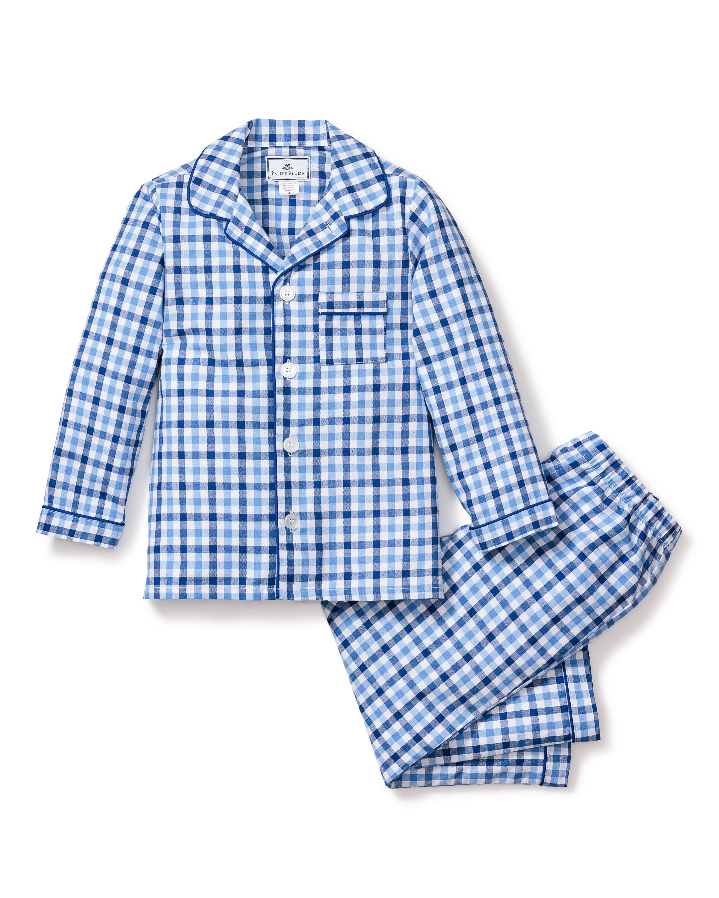 Royal Blue Gingham / 3 Years