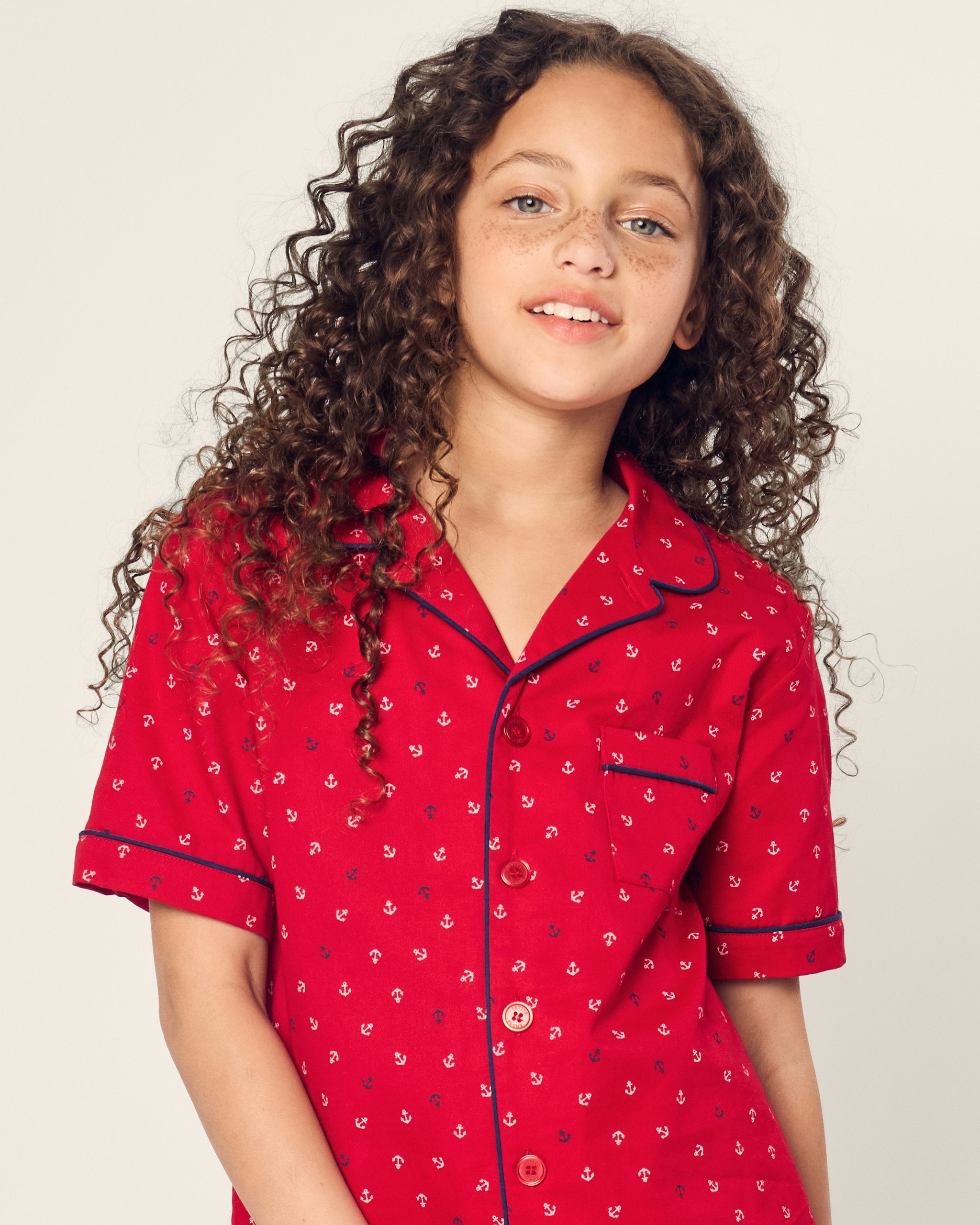 Kid's Twill Short Set in Buzzing Bees