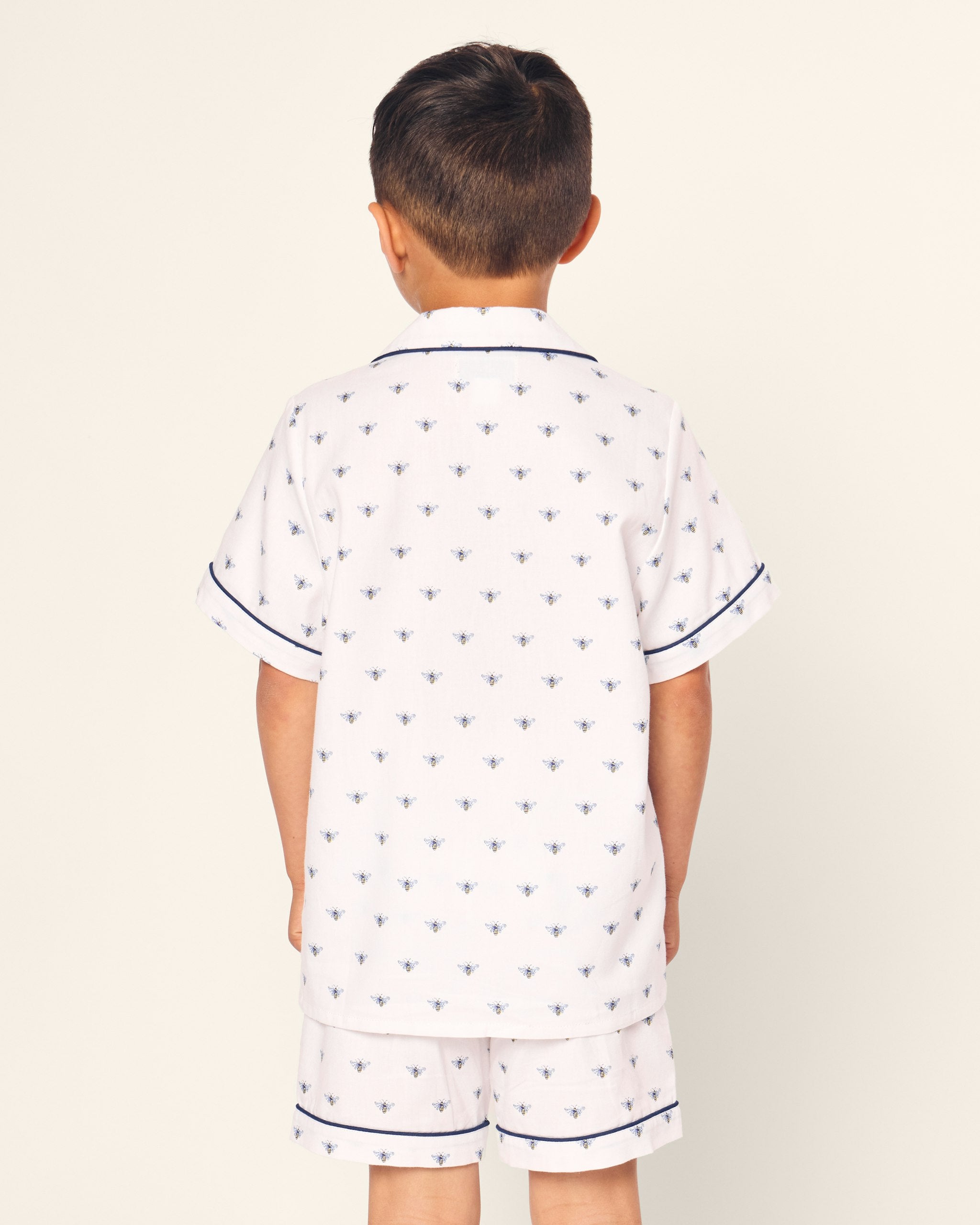 Kid's Twill Short Set in Buzzing Bees