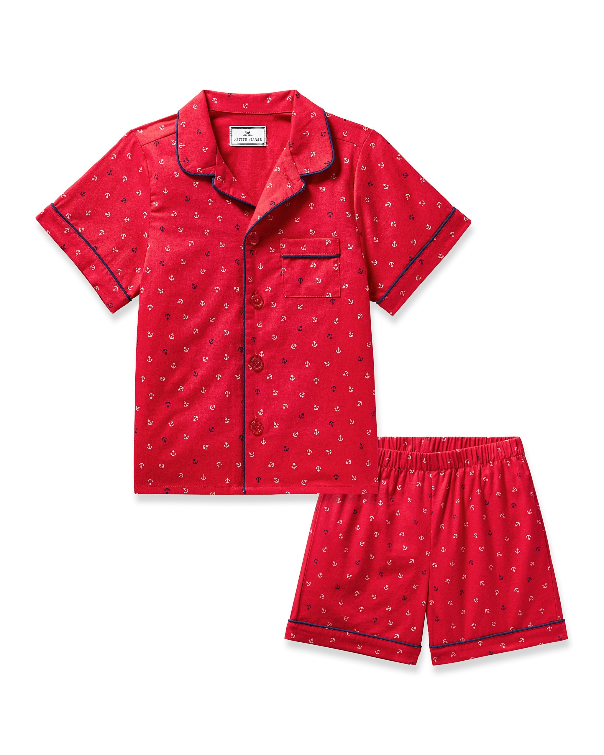 Kid's Twill Short Set in Buzzing Bees