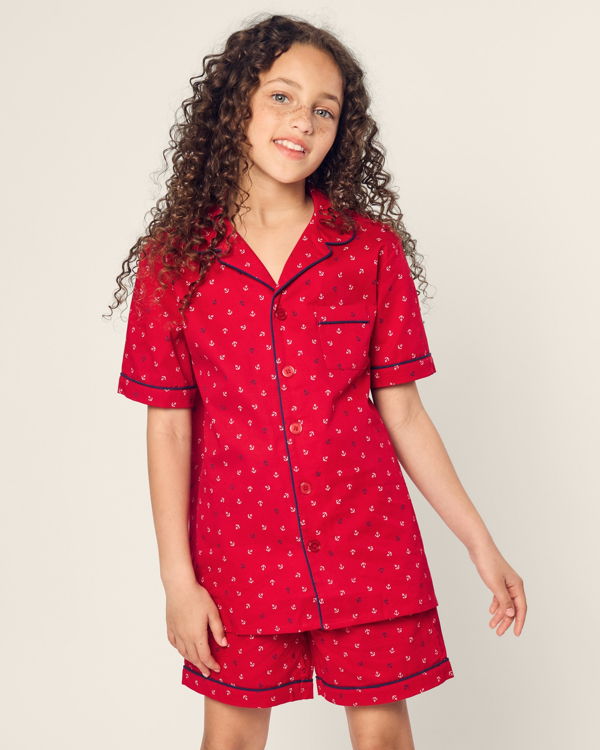Kid's Twill Short Set in Buzzing Bees