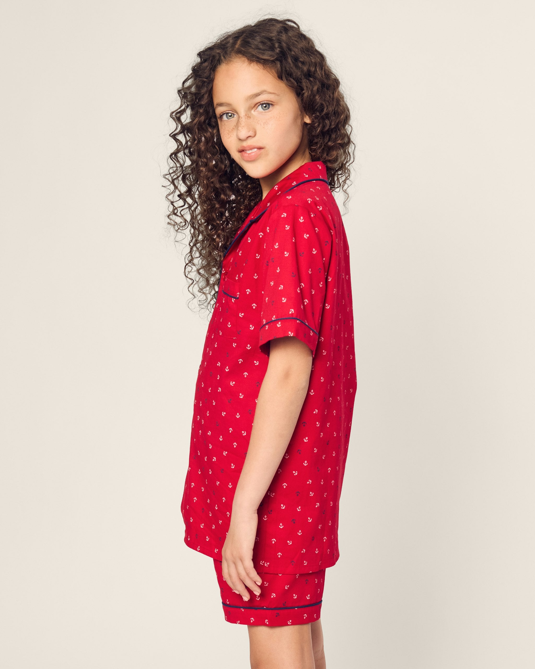 Kid's Twill Short Set in Buzzing Bees