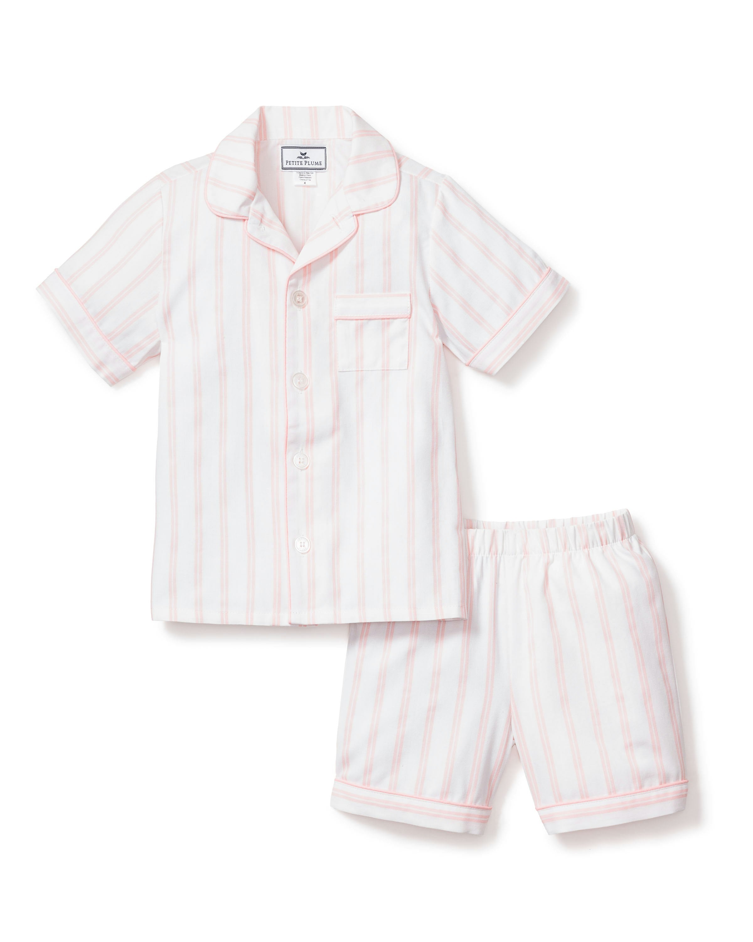 Pink and White Stripe / 6/12 Months