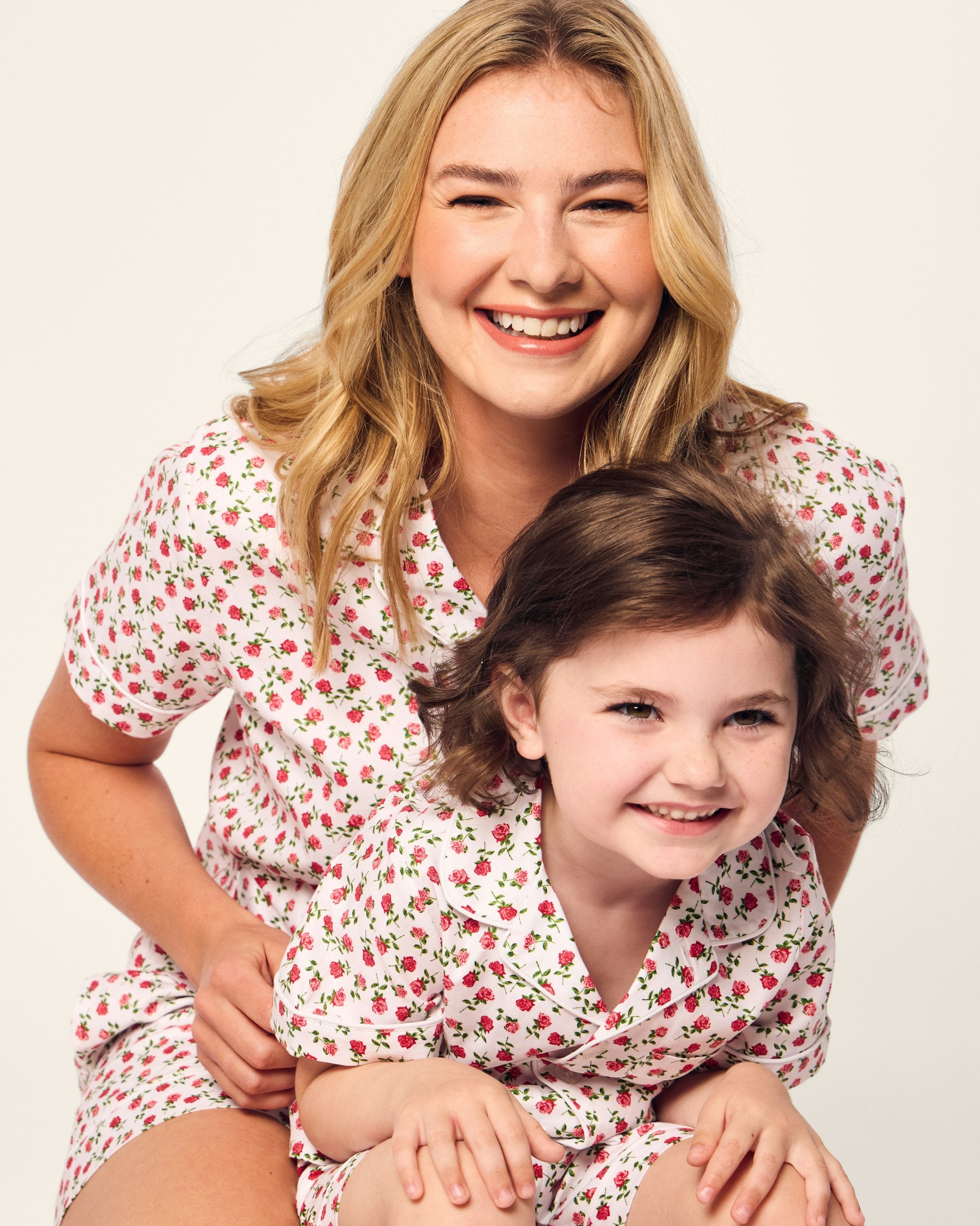 Kid's Twill Short Set in Petite Petals