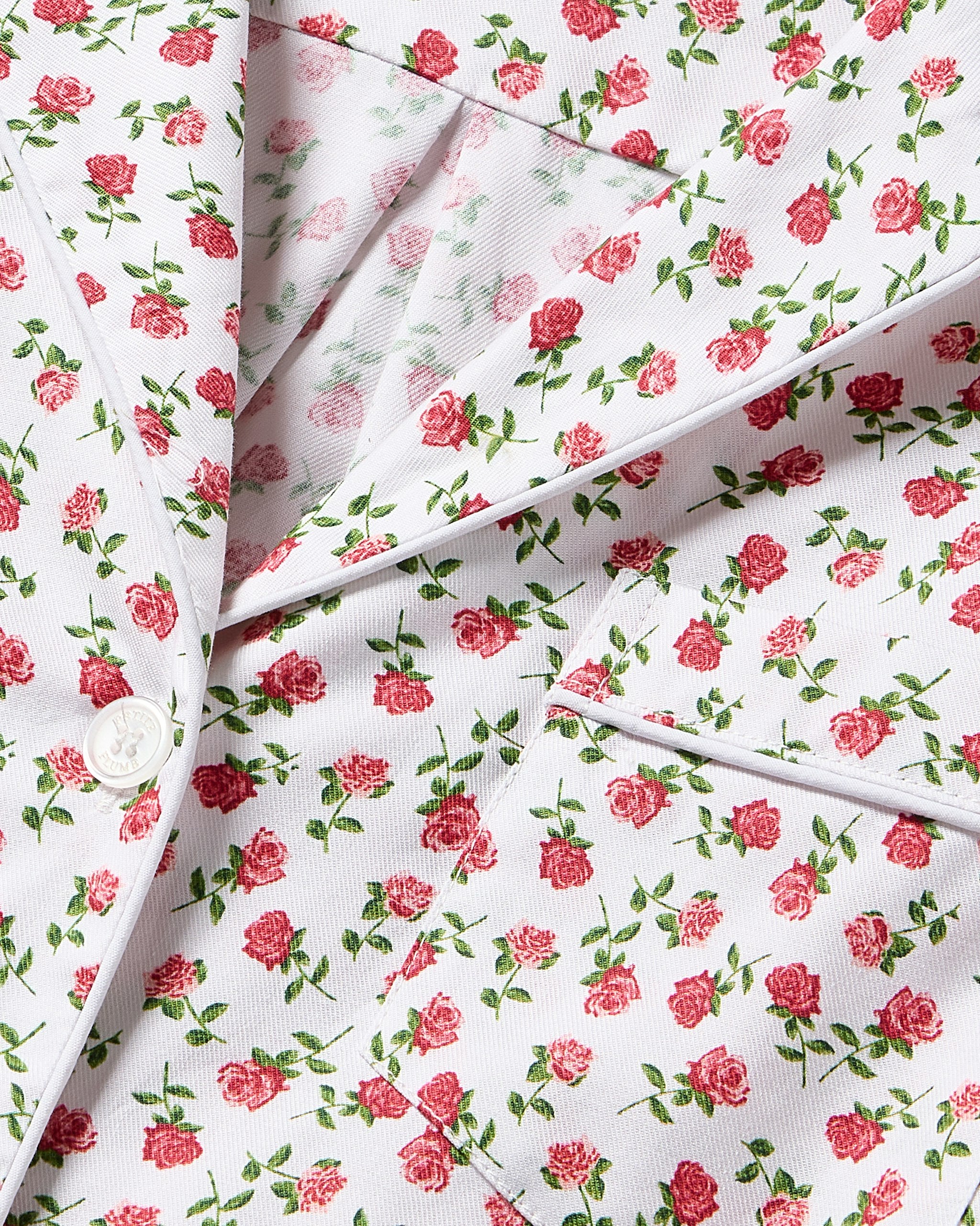 Kid's Twill Short Set in Petite Petals