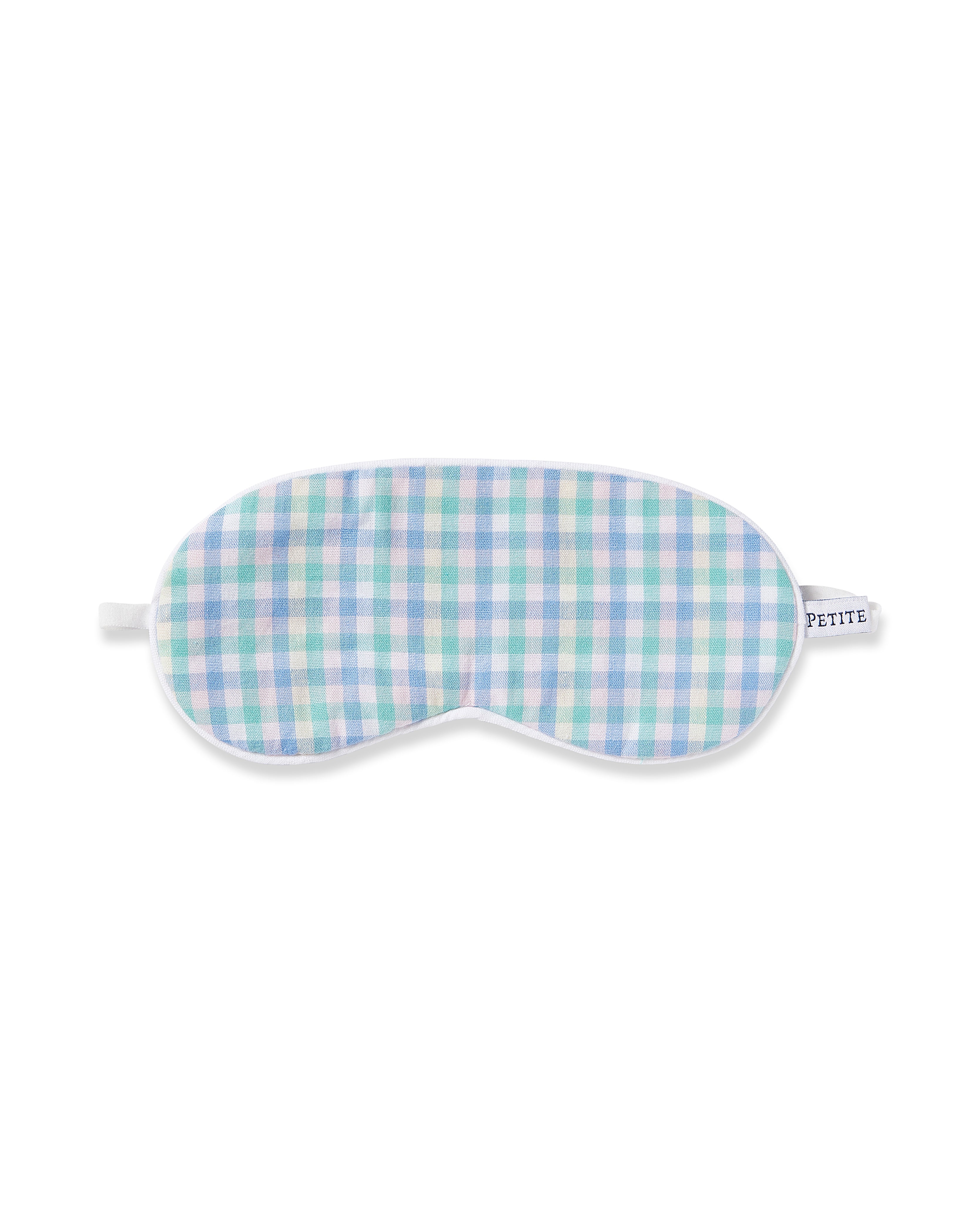Kid's Twill Sleep Mask in Spring Gingham