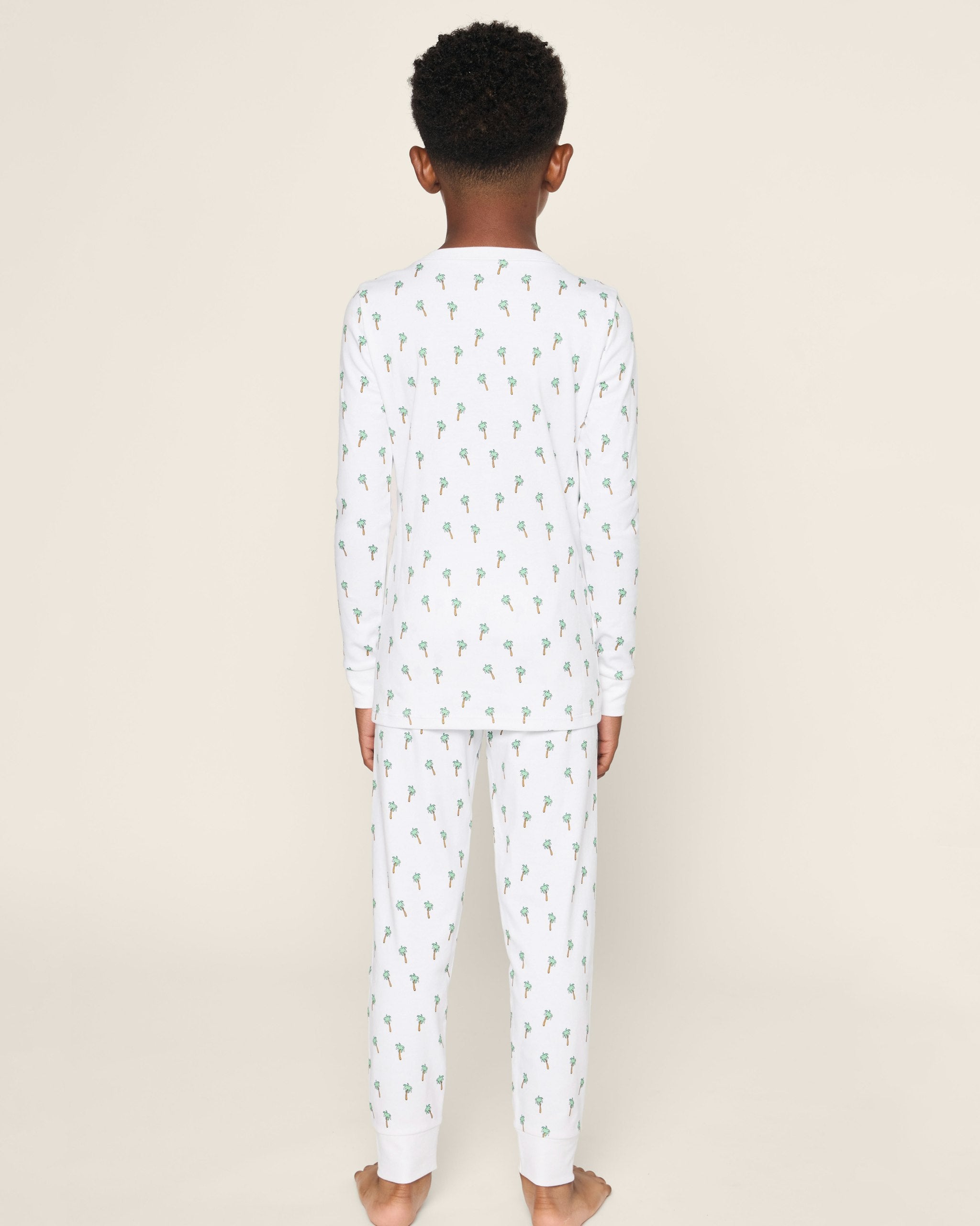 Kids Pima Snug Fit Pajama Set in Flamingos