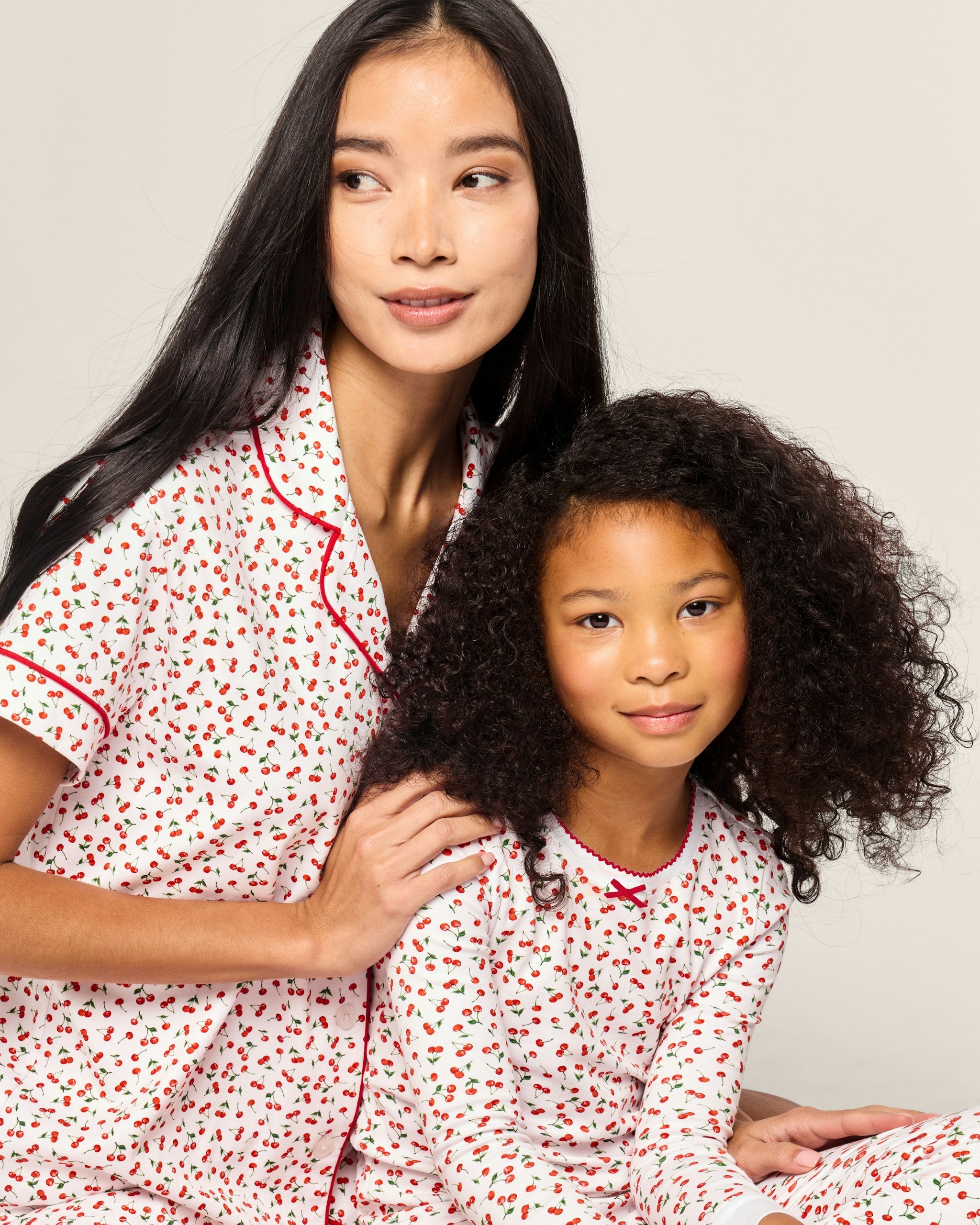 Kids Pima Snug Fit Pajama Set in Flamingos
