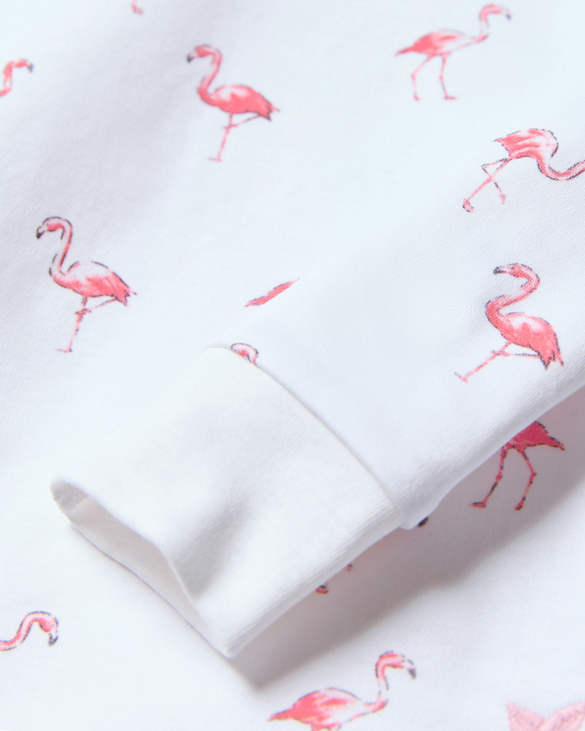 Kids Pima Snug Fit Pajama Set in Flamingos